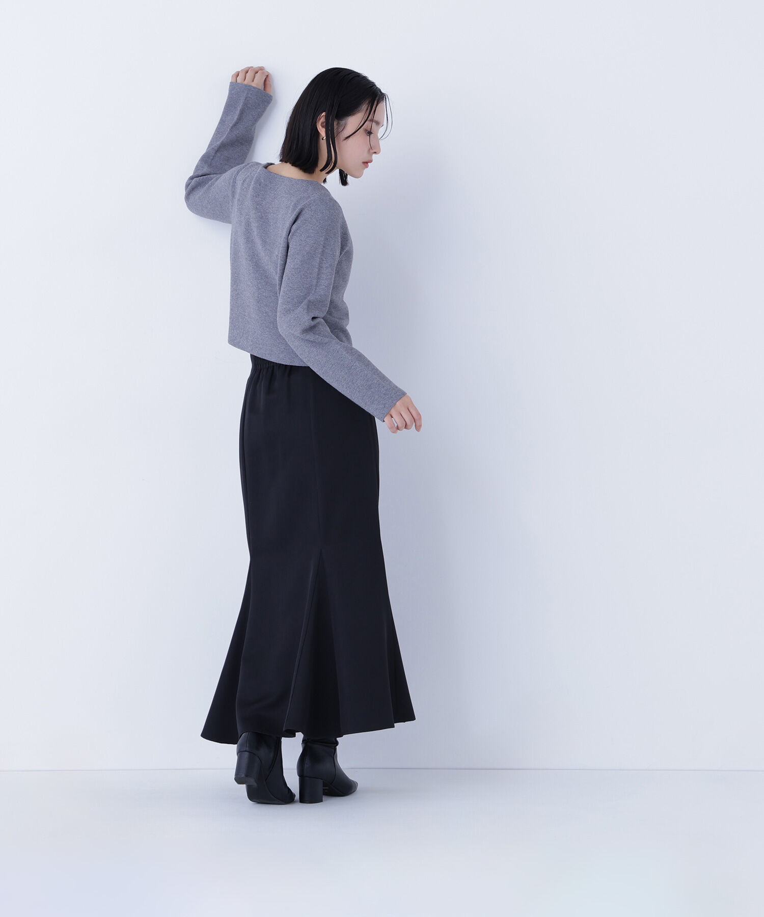  「ヘム切替マーメイドスカート」|スカート|