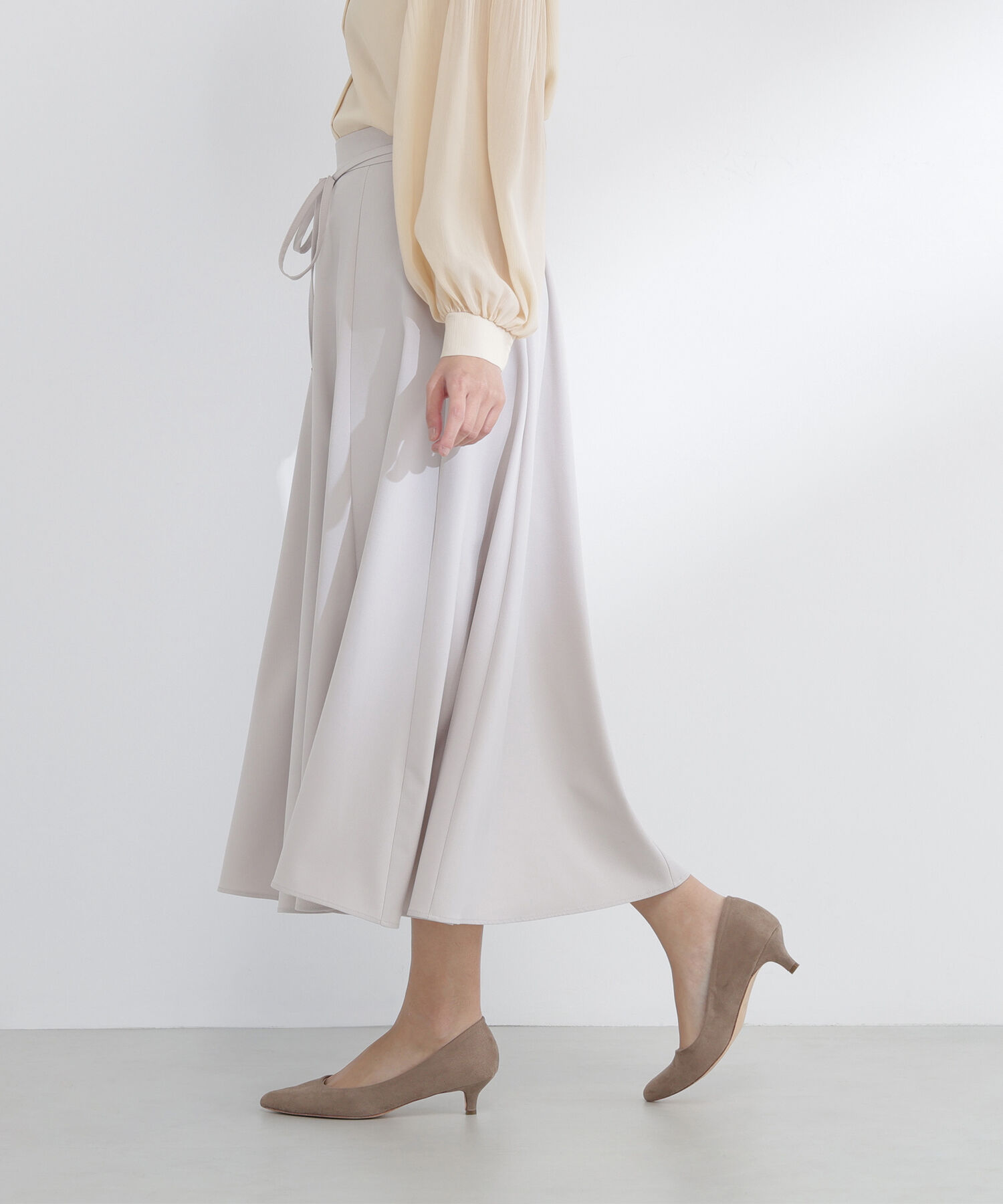  「ナローリボンフレアスカート」|スカート|