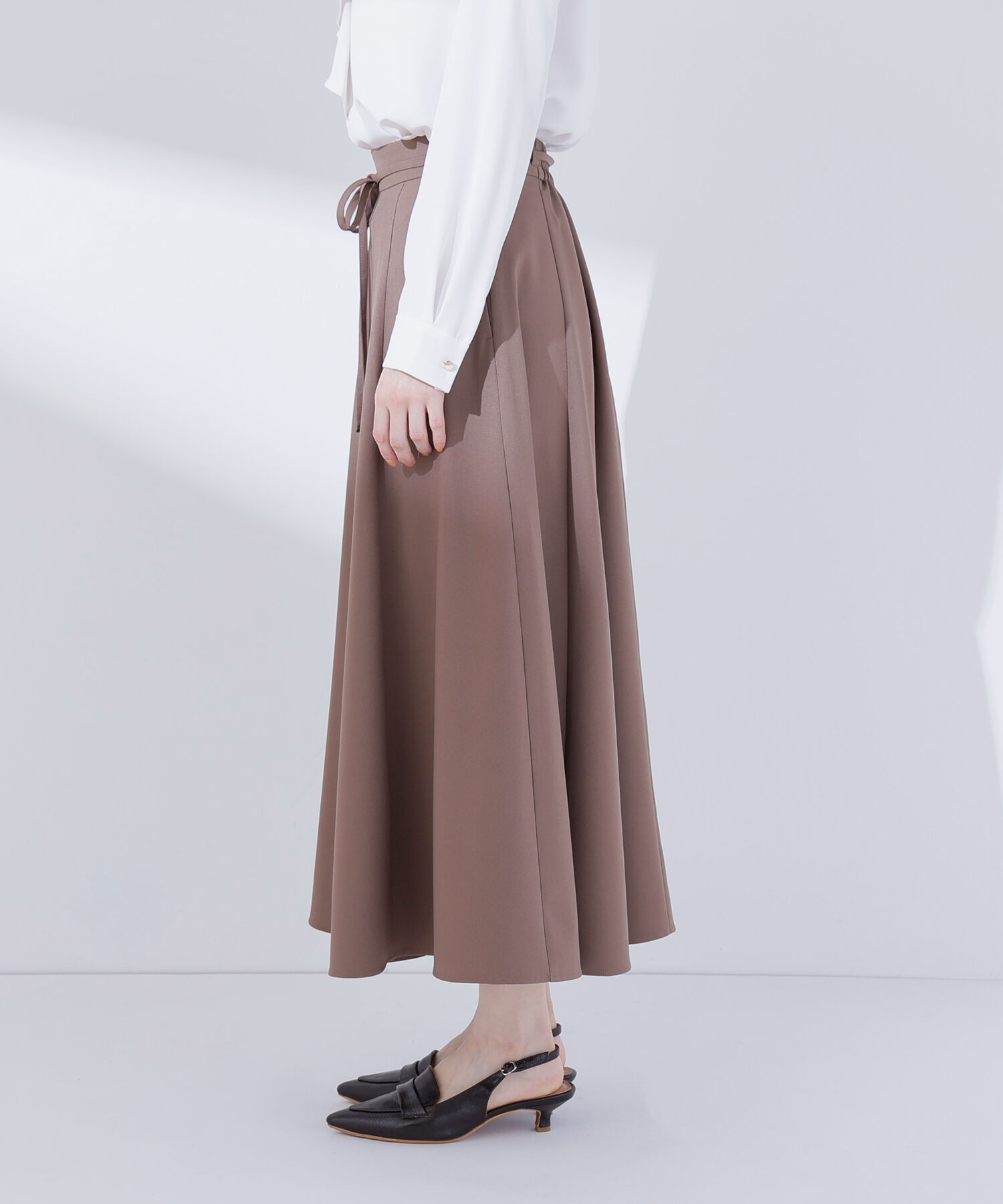  「ナローリボンフレアスカート」|スカート|