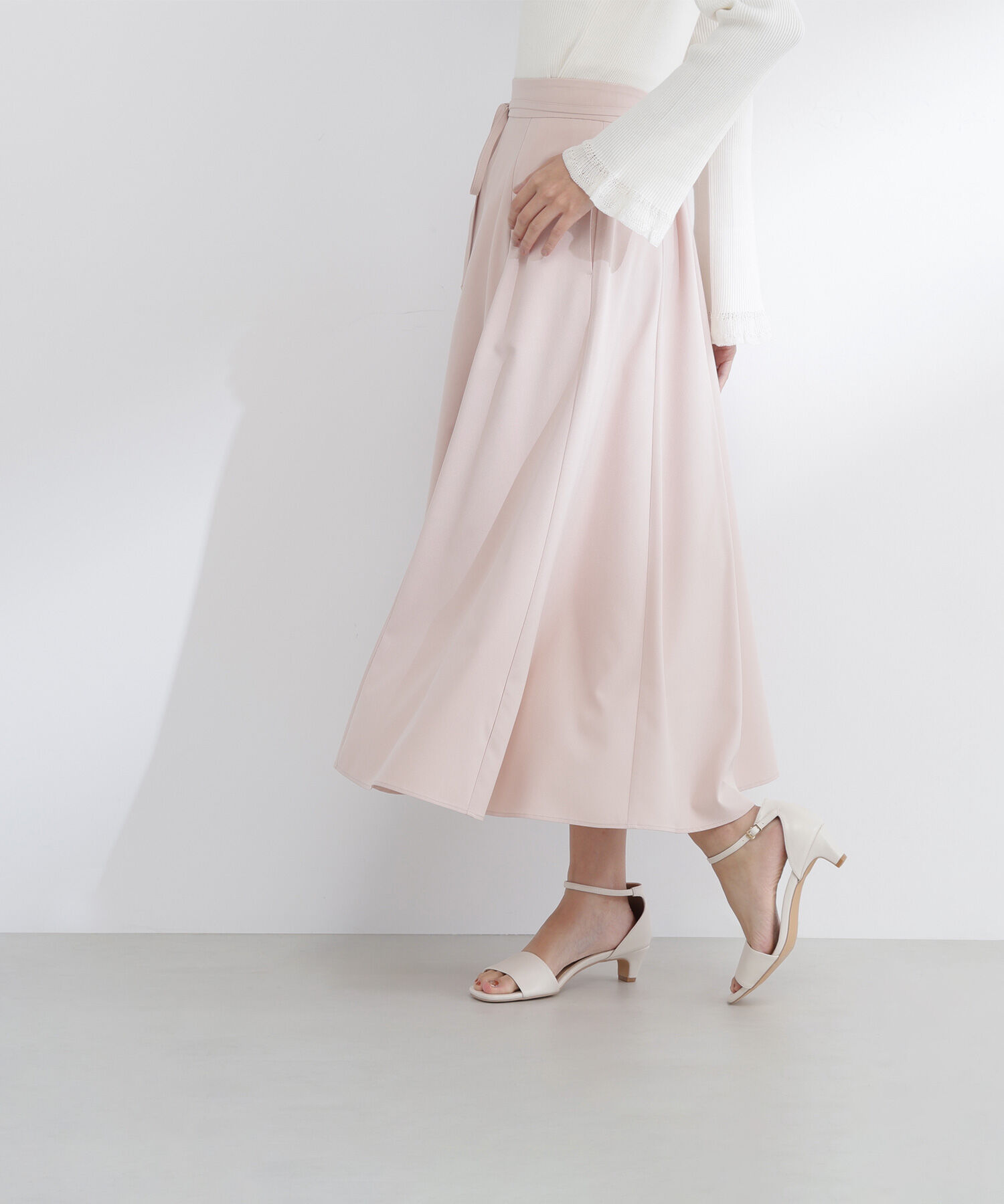  「ナローリボンフレアスカート」|スカート|