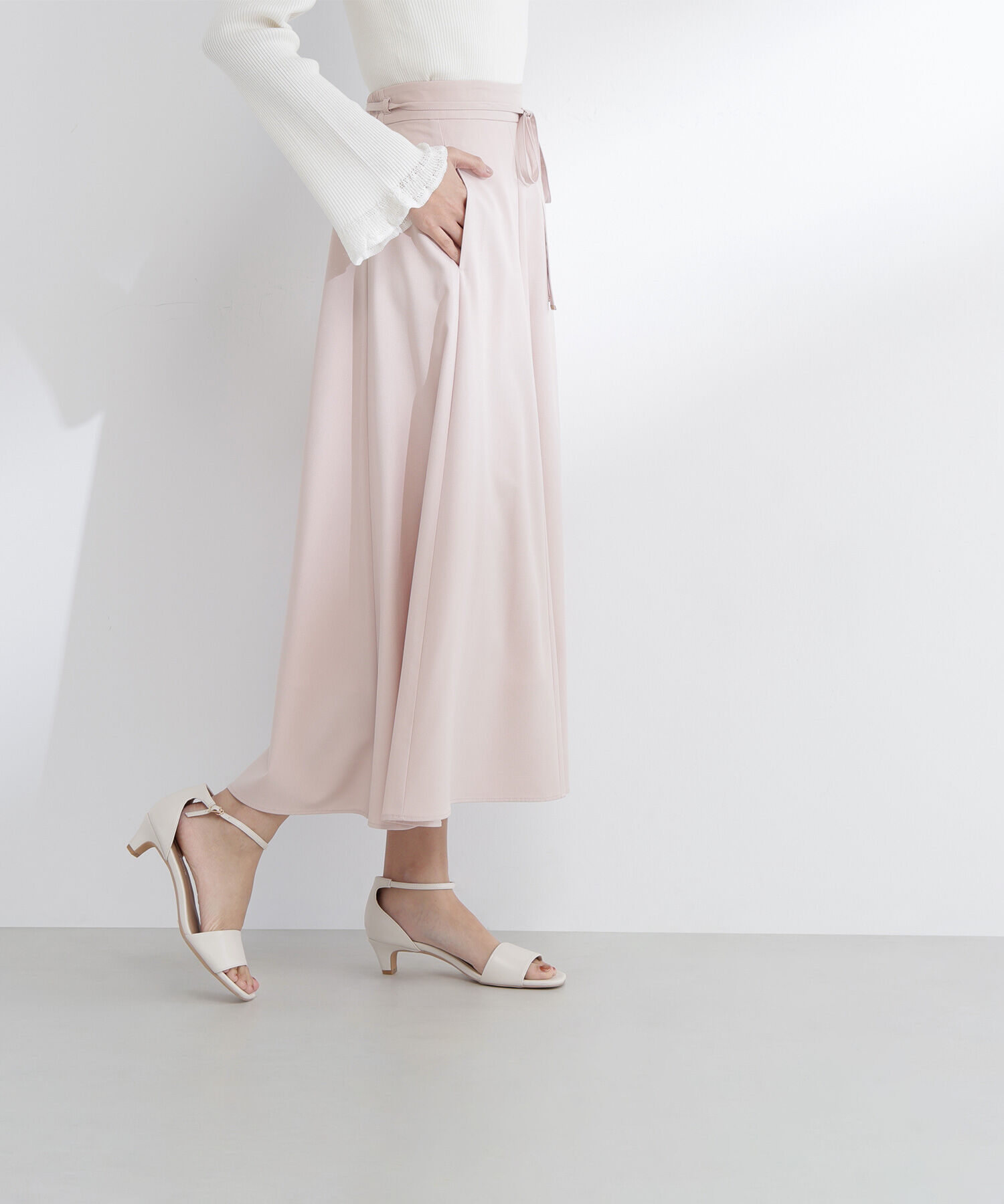  「ナローリボンフレアスカート」|スカート|