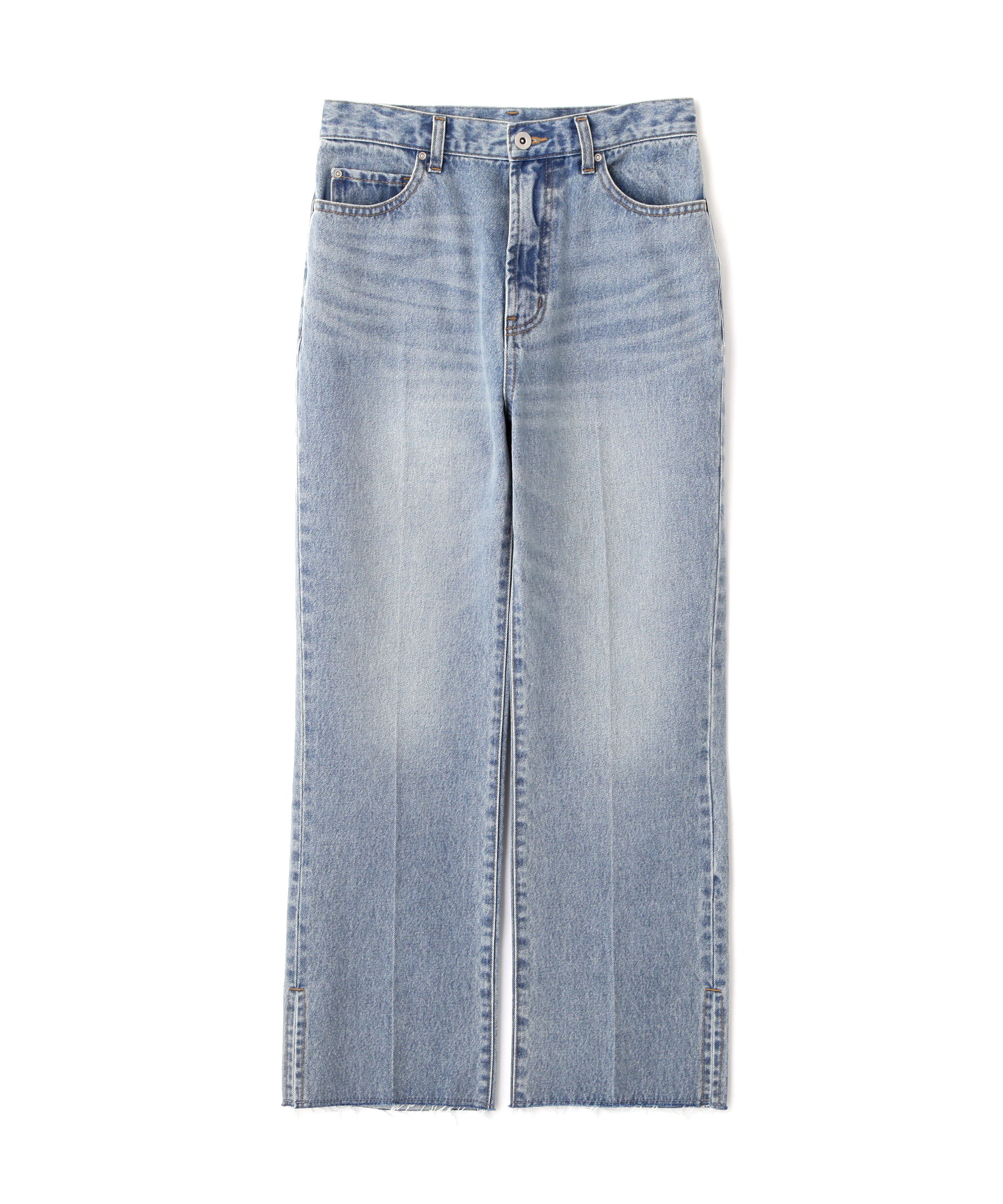  「サイドスリットストレートデニムパンツ」|その他|