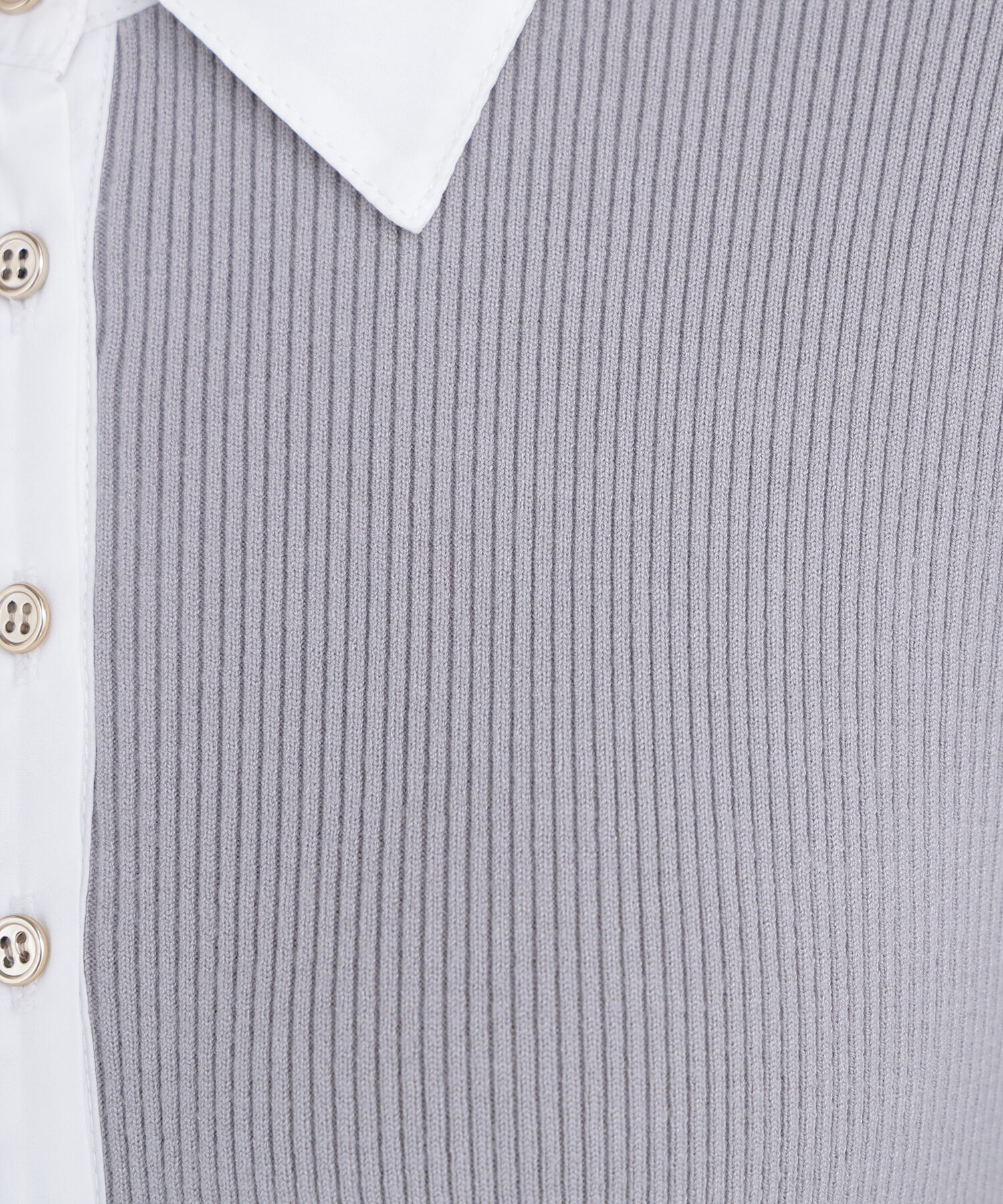  「襟付リブニットワンピース」|ワンピース|