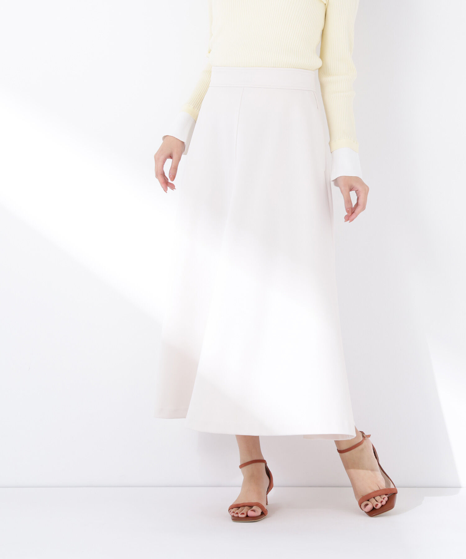  「ストレッチカルゼシリーズ フレアスカート」|スカート|