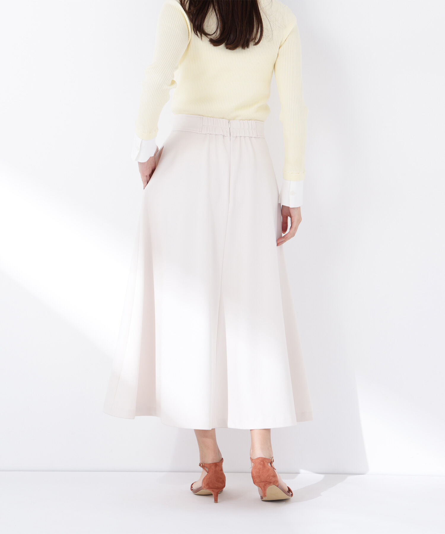  「ストレッチカルゼシリーズ フレアスカート」|スカート|