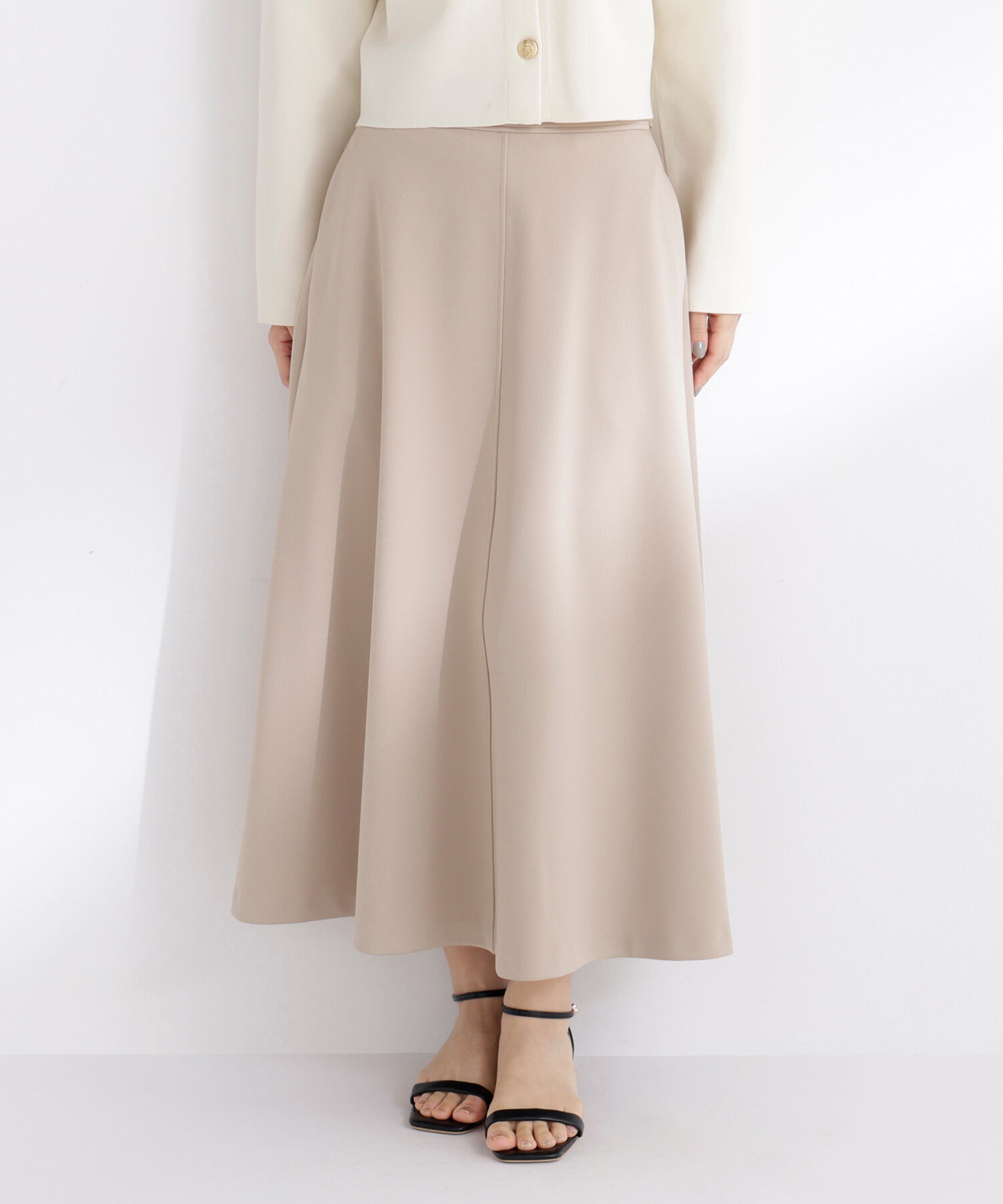  「ストレッチカルゼシリーズ フレアスカート」|スカート|