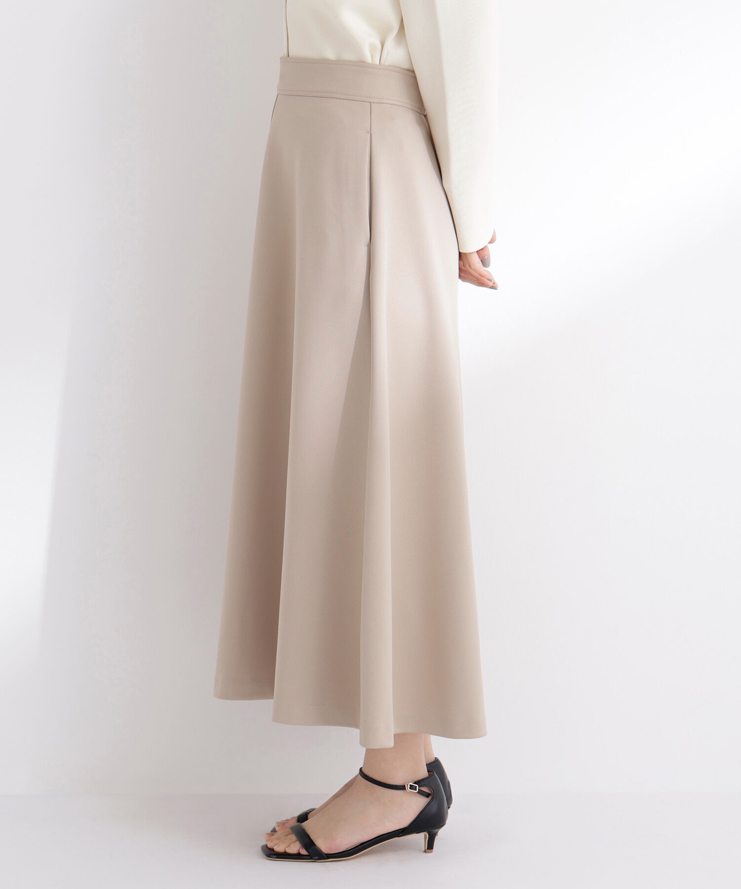  「ストレッチカルゼシリーズ フレアスカート」|スカート|