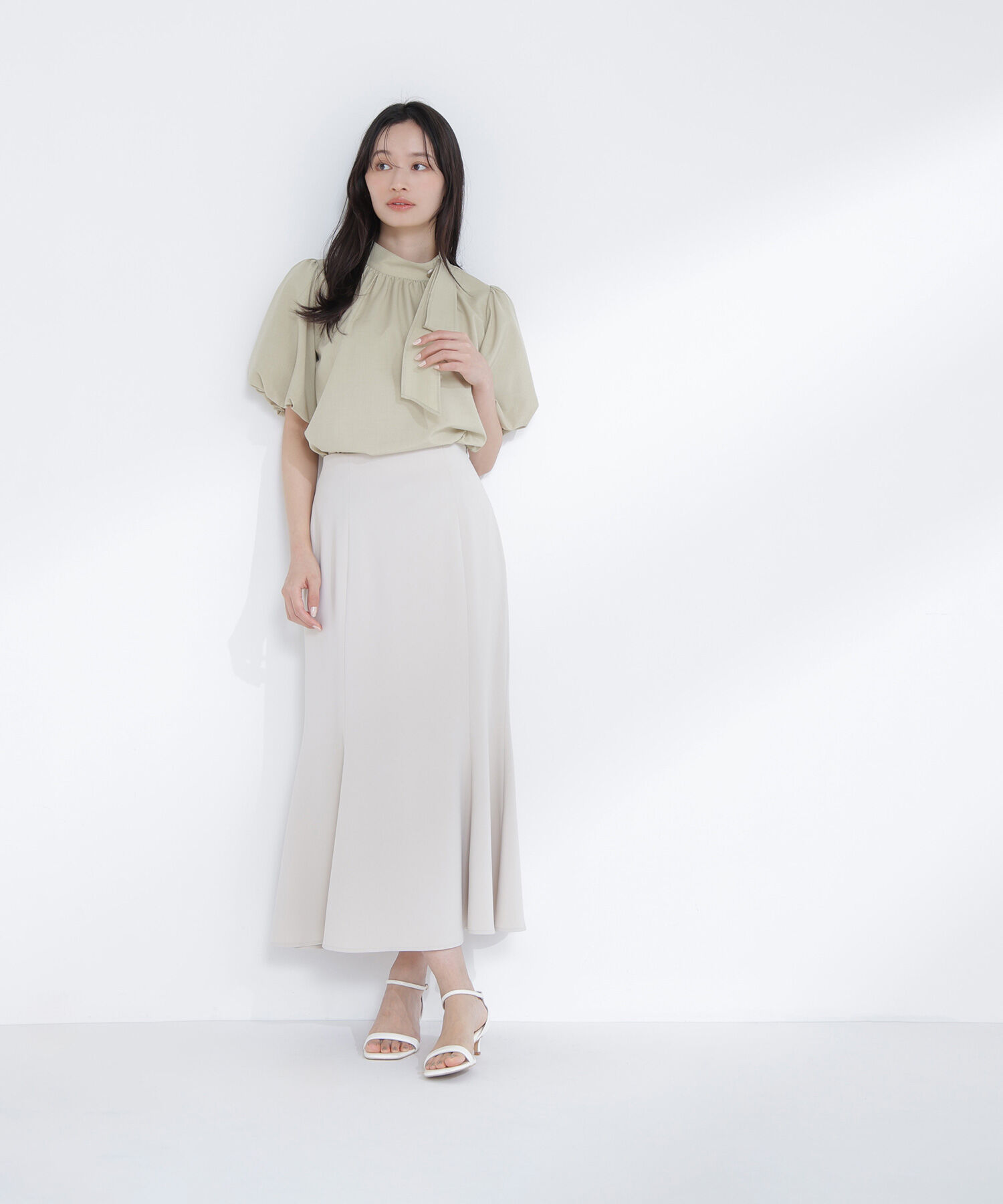  「パネル切替マーメイドスカート」|スカート|