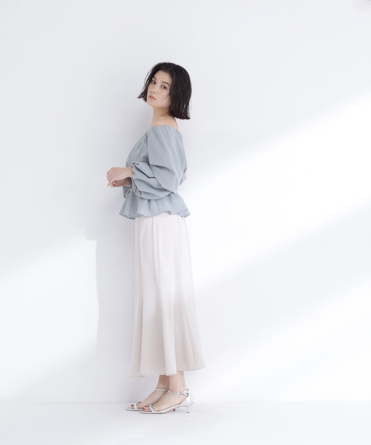  「パネル切替マーメイドスカート」|スカート|