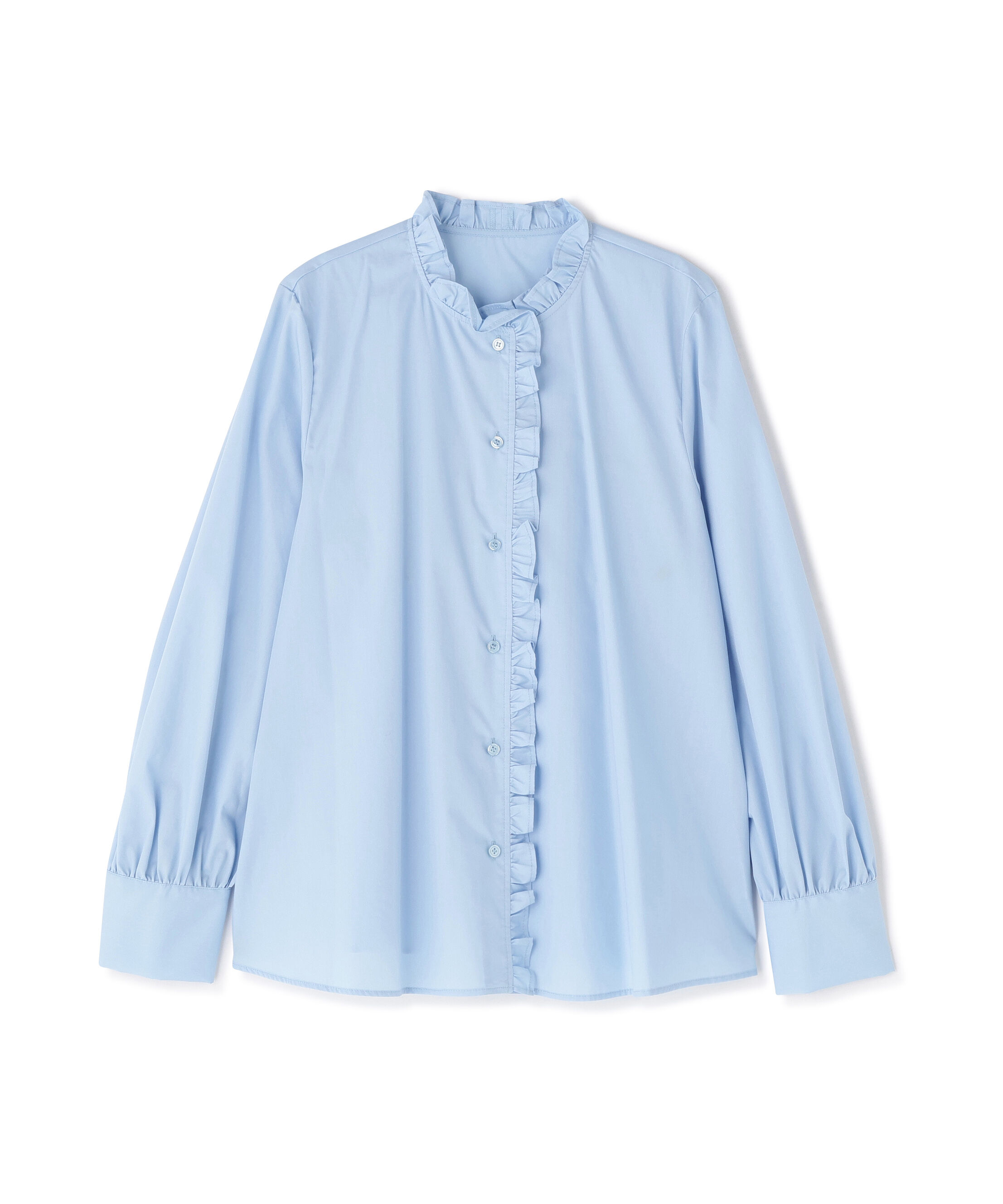  「スタンドネックフリルブラウス」|シャツ・ブラウス|