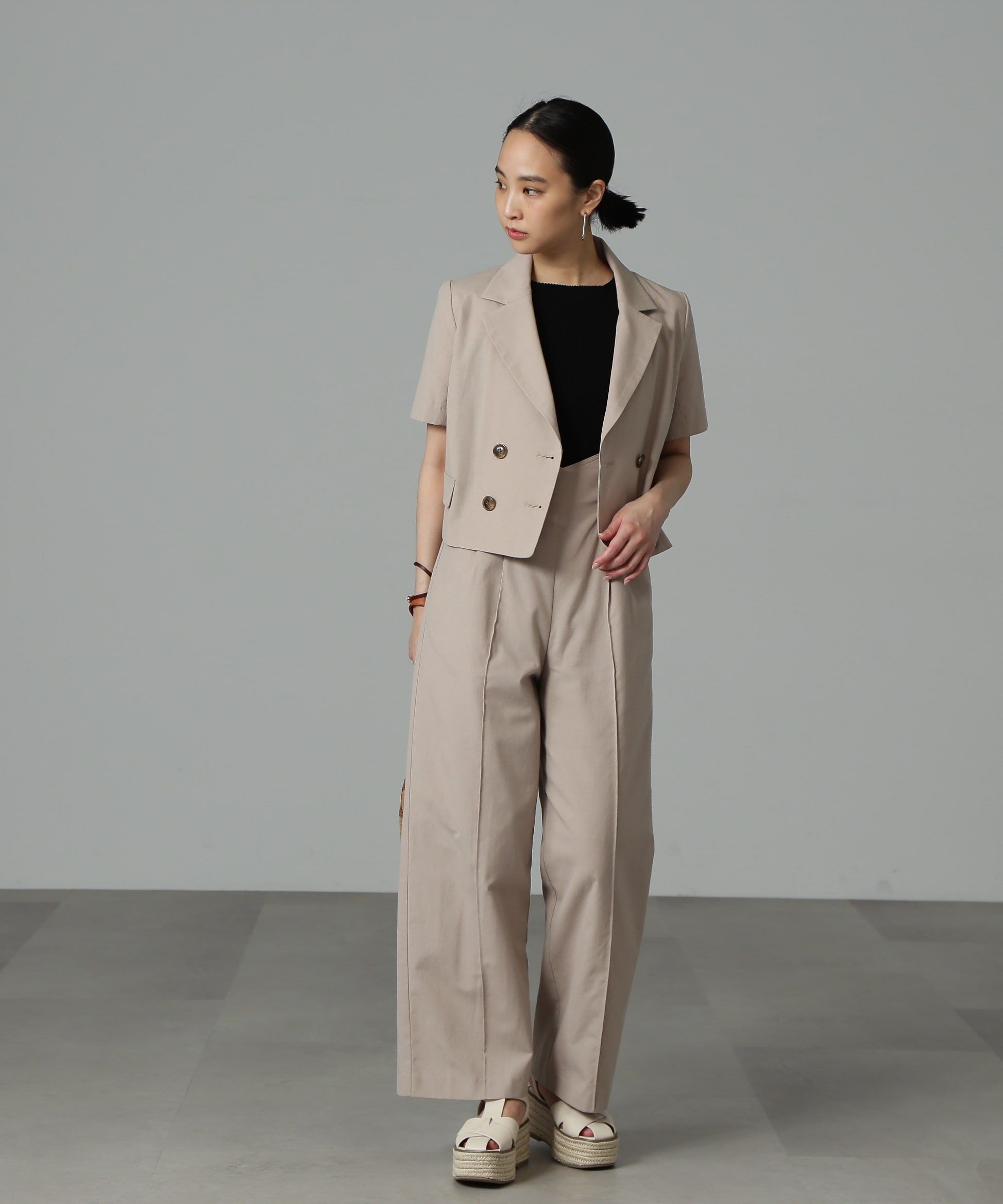  「[ｾｯﾄｱｯﾌﾟ対応][Sｼﾘｰｽﾞ対応商品]綿麻ｻｽ付きﾀｯｸﾜｲﾄﾞ  」|その他|