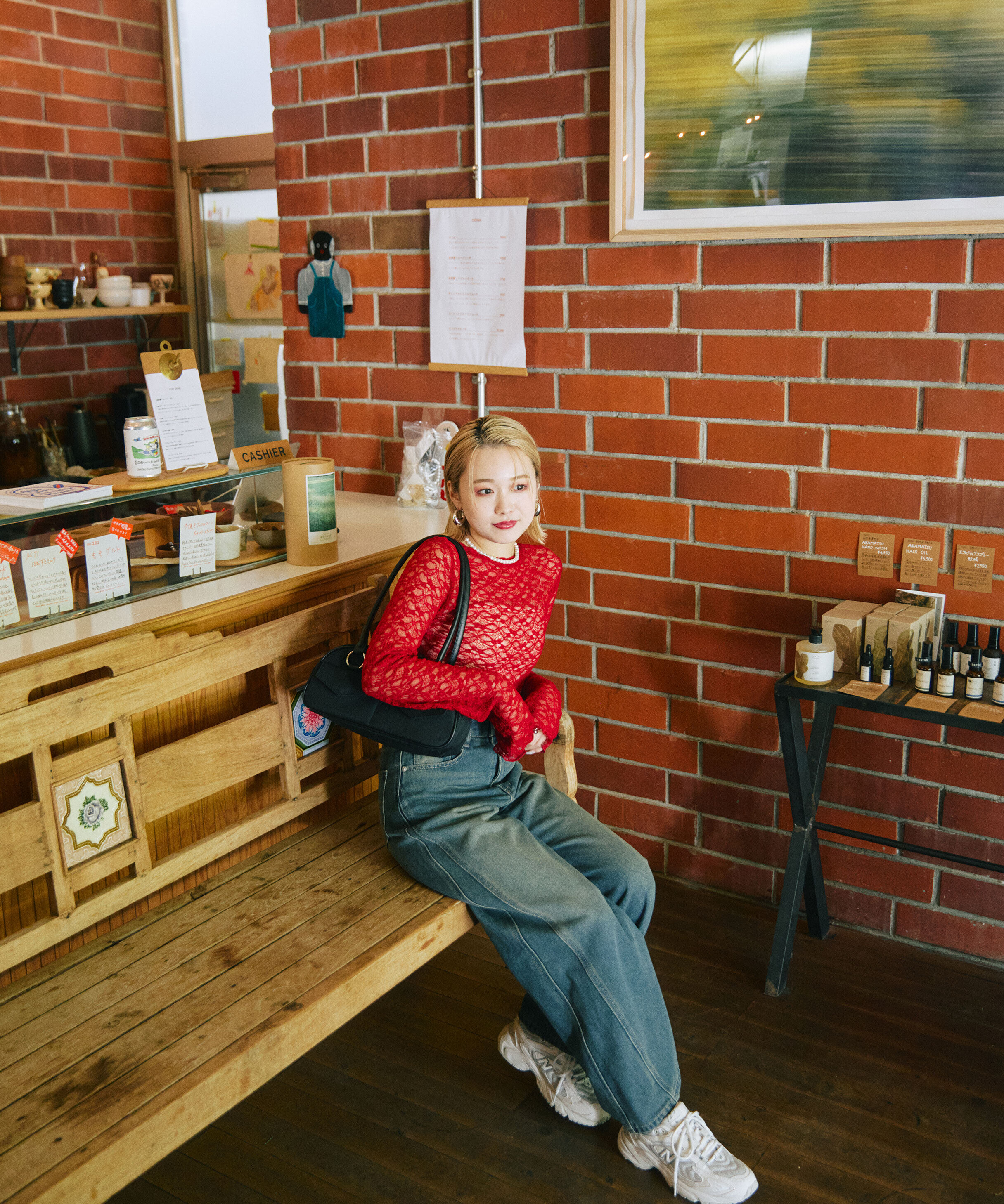  「[XS-Lサイズ展開]サイドパネルヴィンテージライクワイドデニム」|その他|ブルーオーバ 5