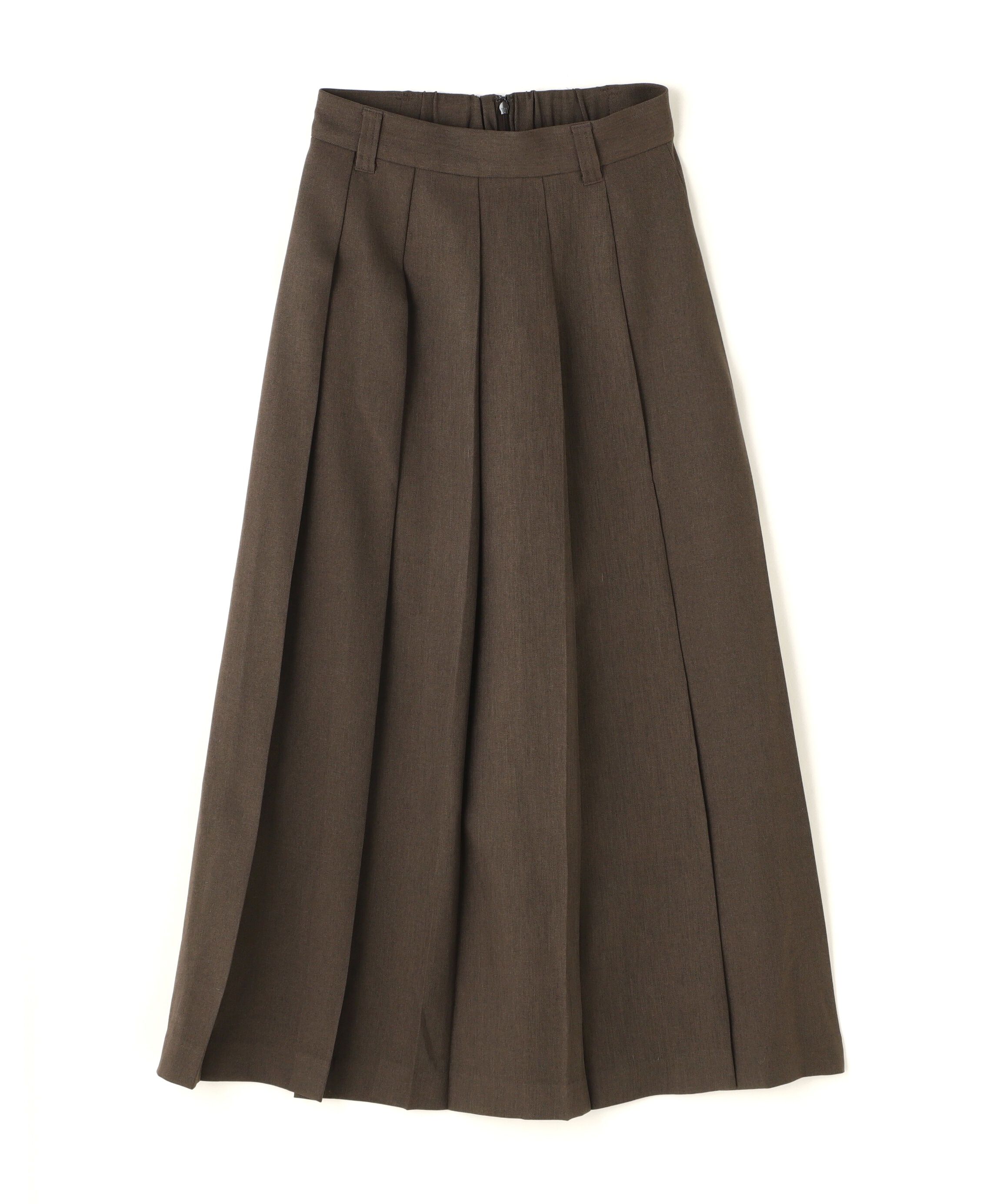  「フロントスリットプリーツロングスカート」|スカート|