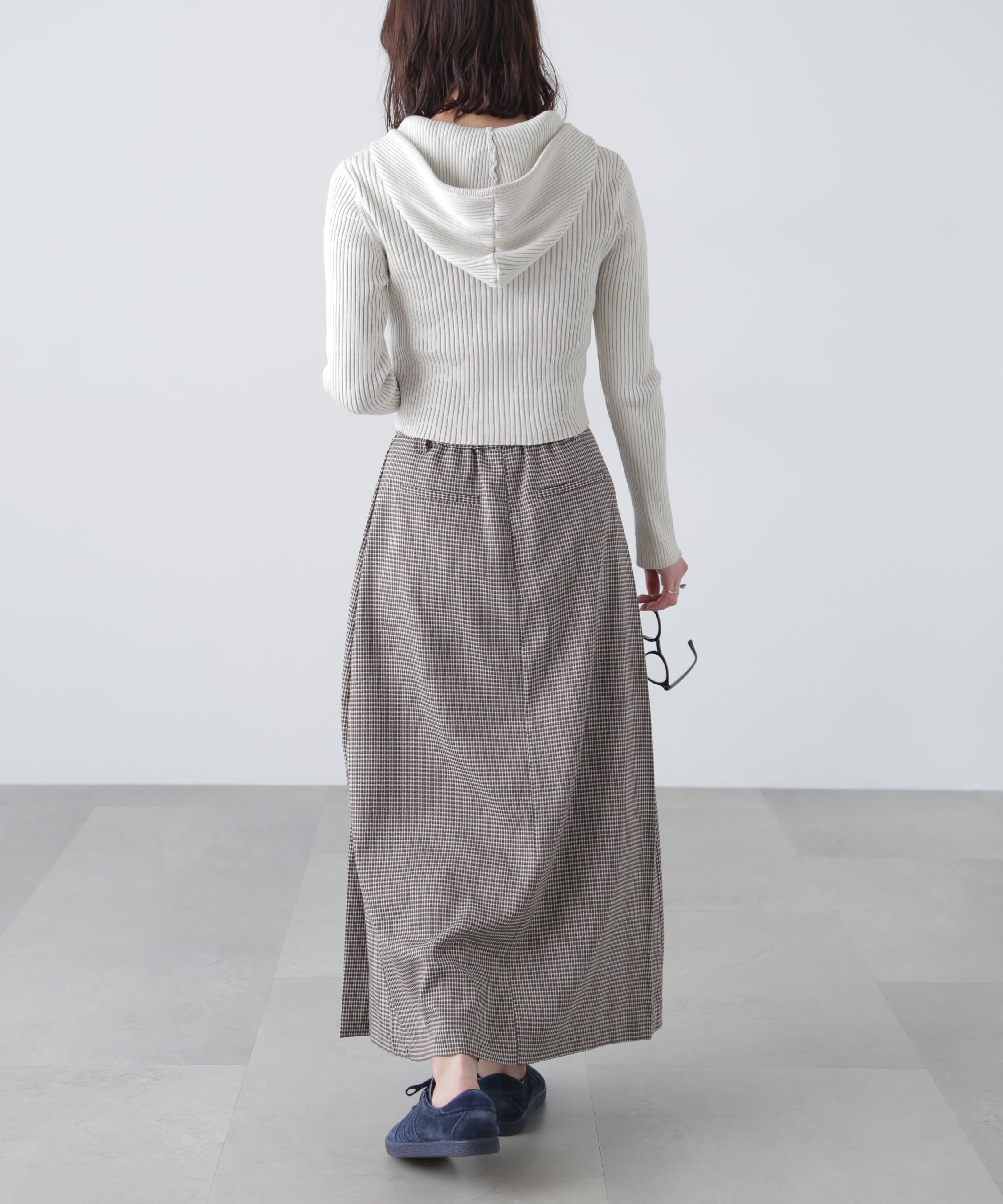  「フロントスリットプリーツロングスカート」|スカート|