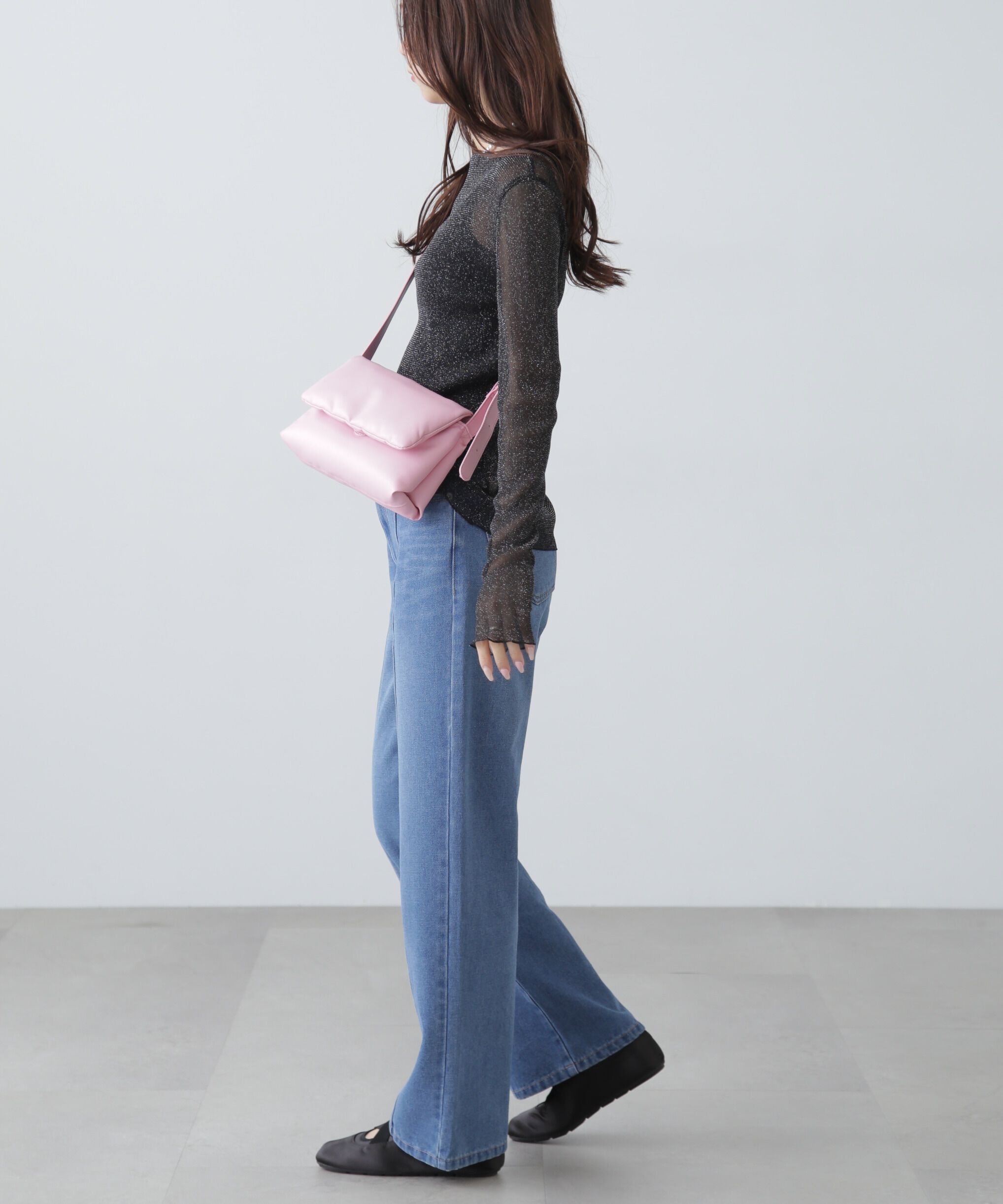  「ラメシアーボートネックカットソー」|Tシャツ・カットソー|