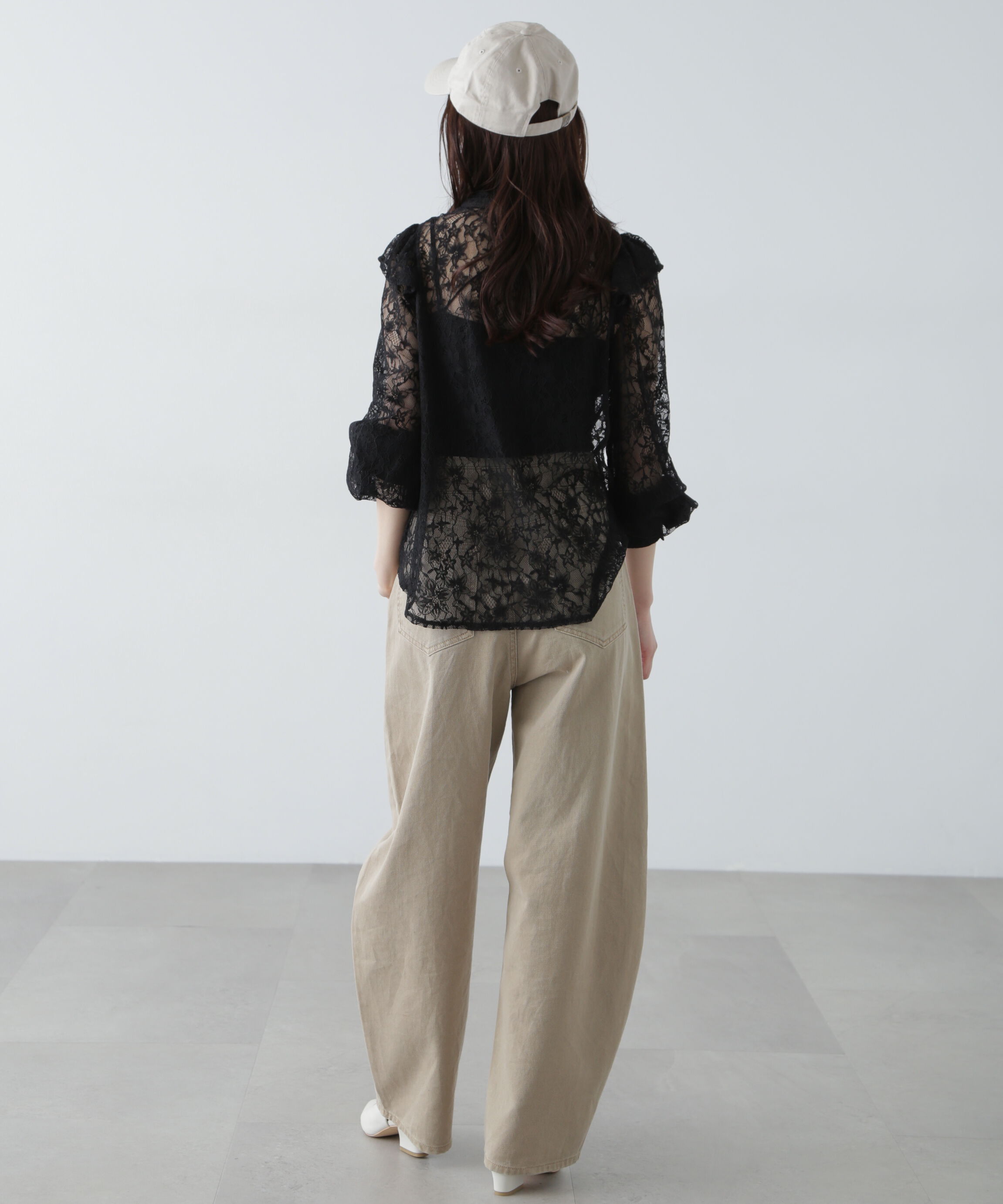  「スタンドフリルブラウス」|シャツ・ブラウス|