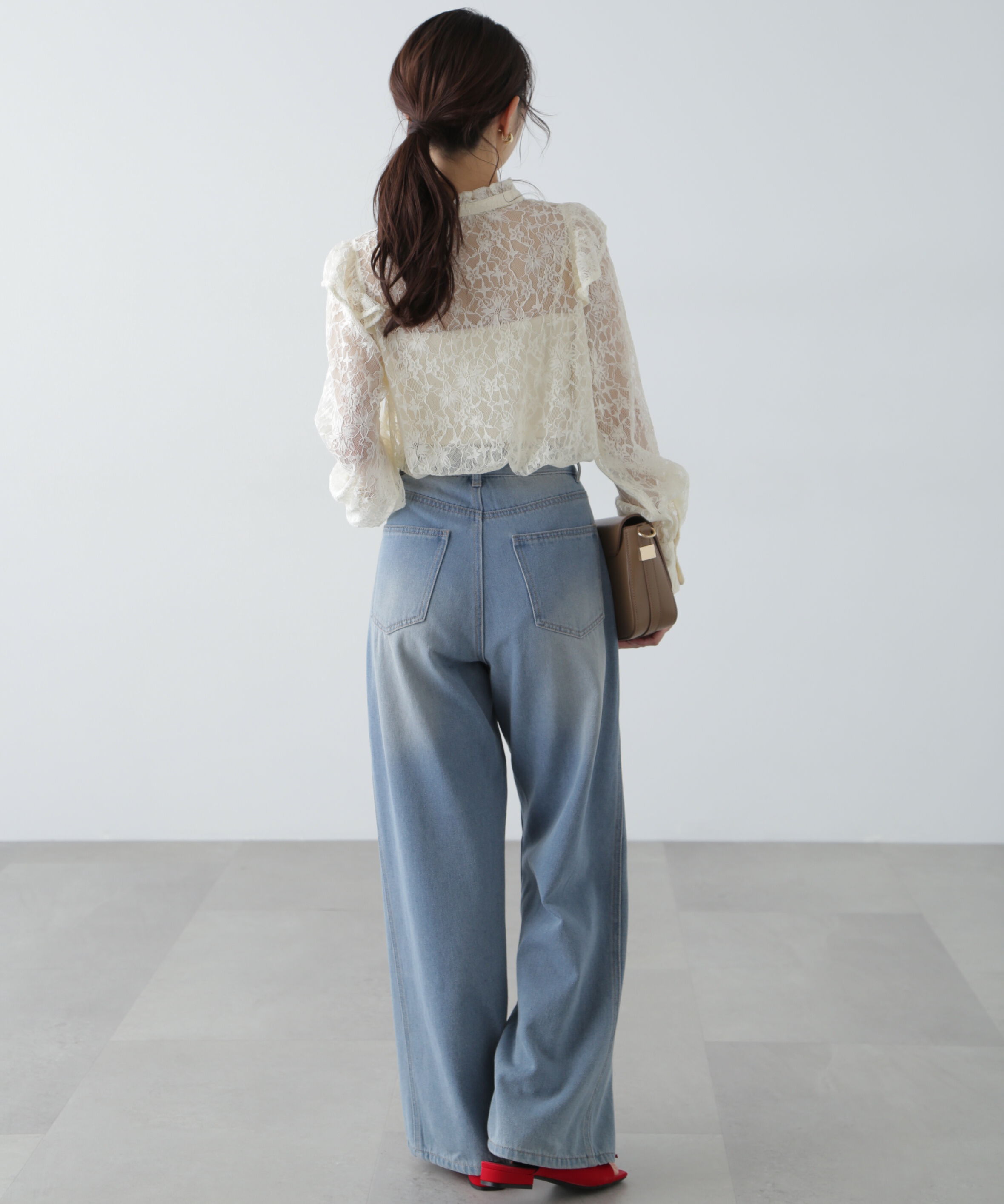  「スタンドフリルブラウス」|シャツ・ブラウス|