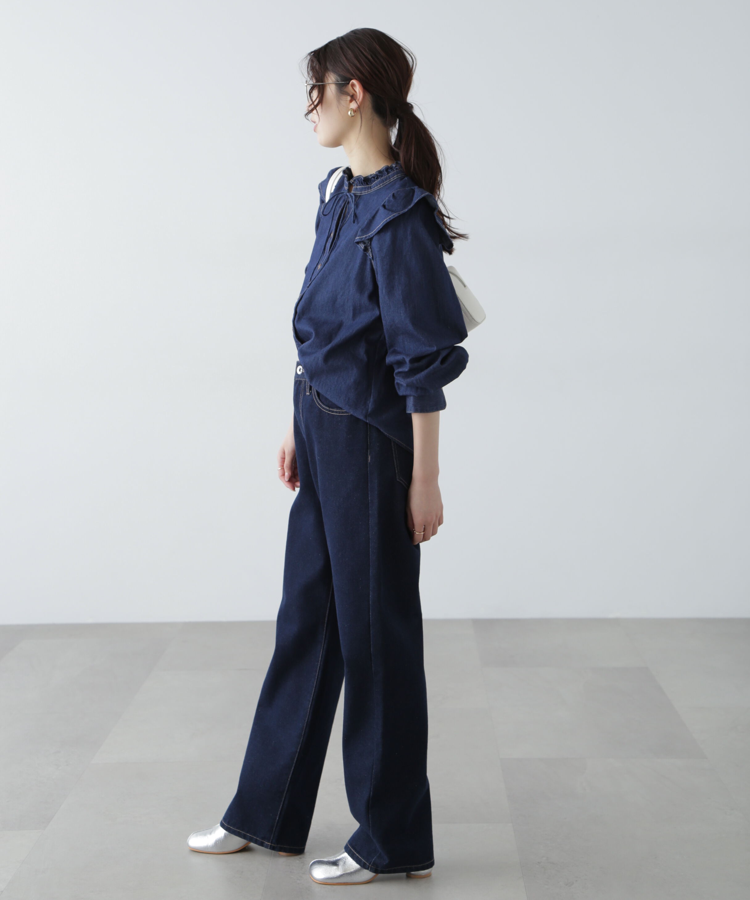  「スタンドフリルブラウス」|シャツ・ブラウス|