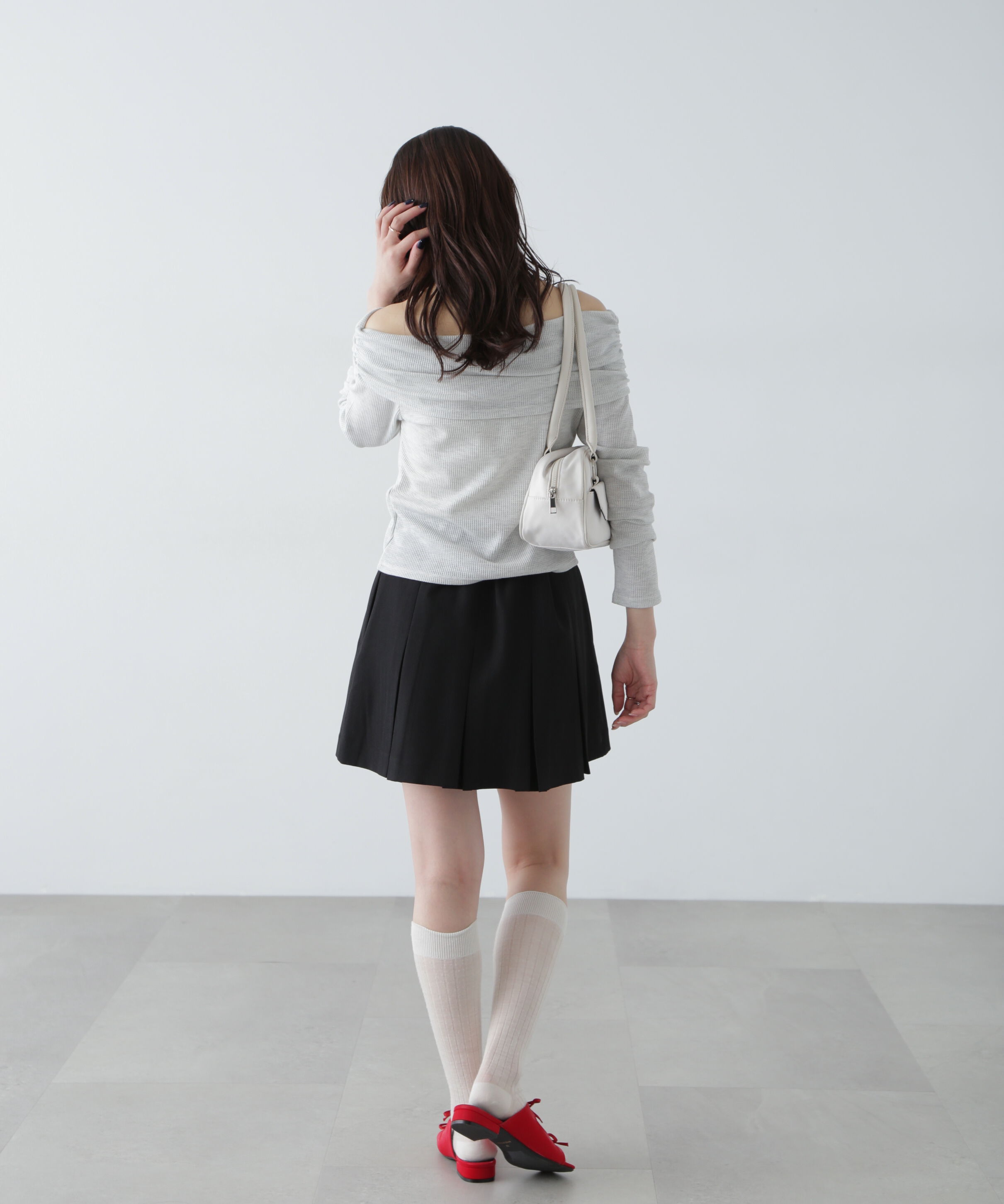  「ボックスプリーツミニスカート」|スカート|