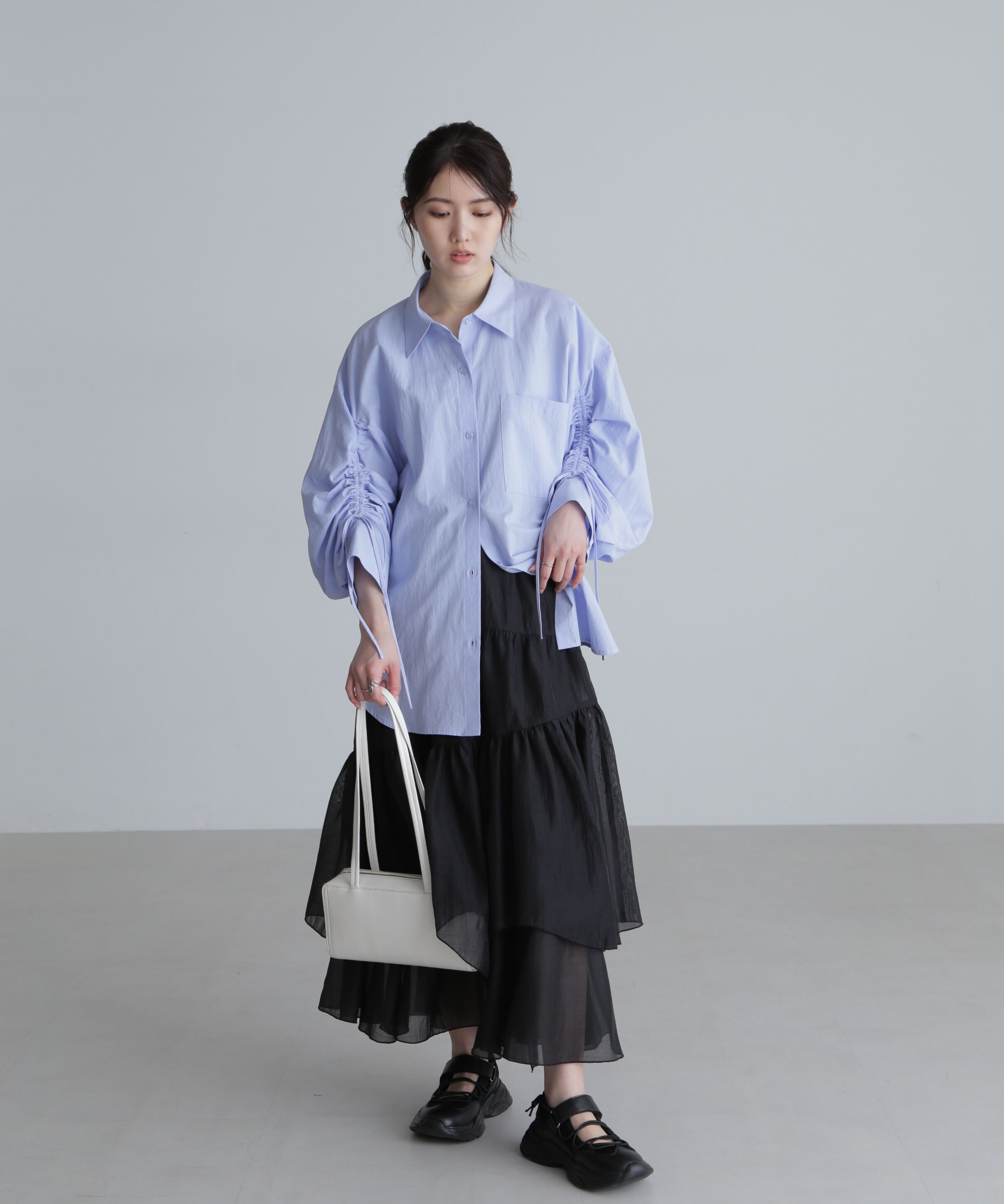  「シアーランダムフリルスカート」|スカート|