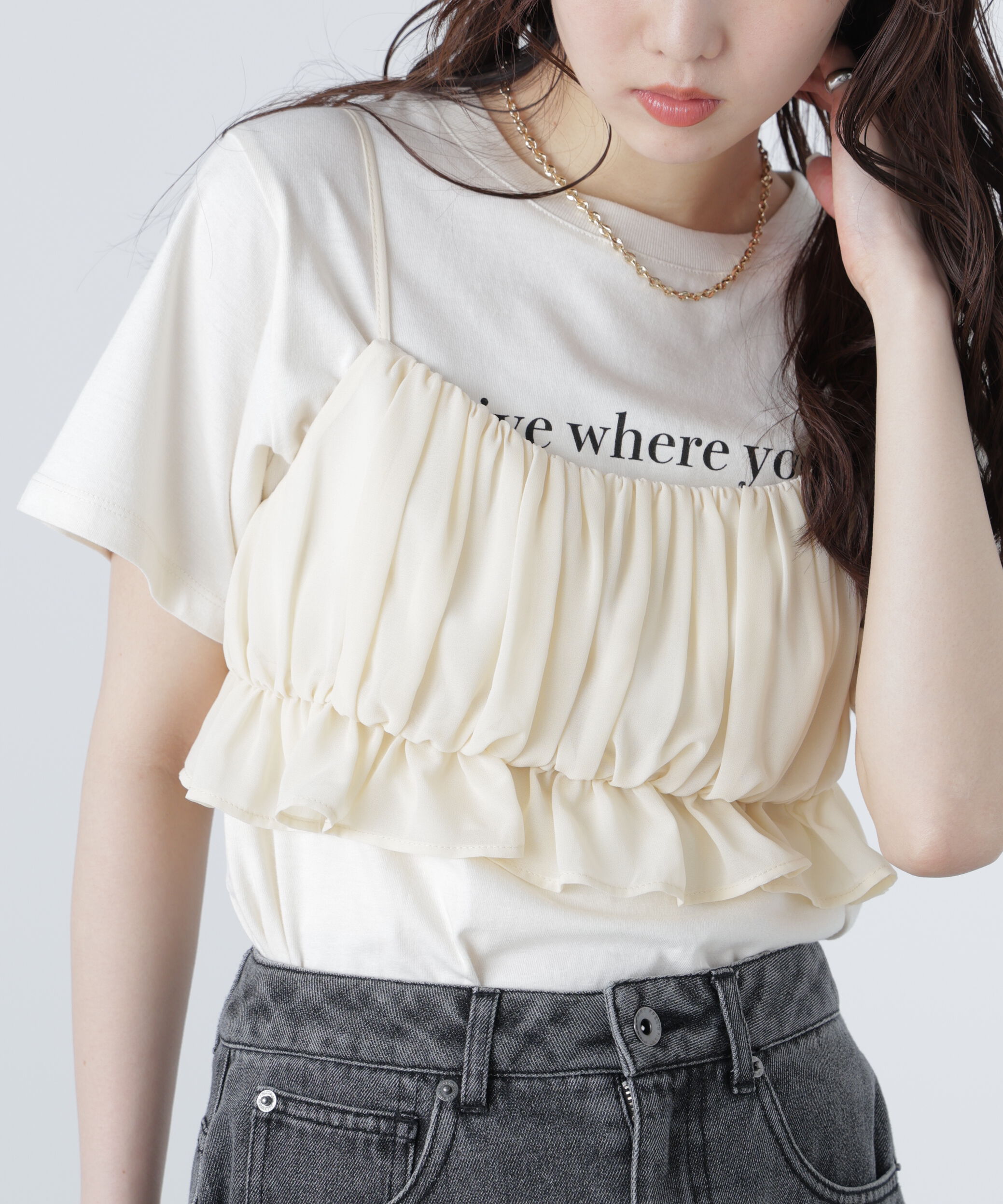  「バルーンビスチェ」|シャツ・ブラウス|オフホワイト