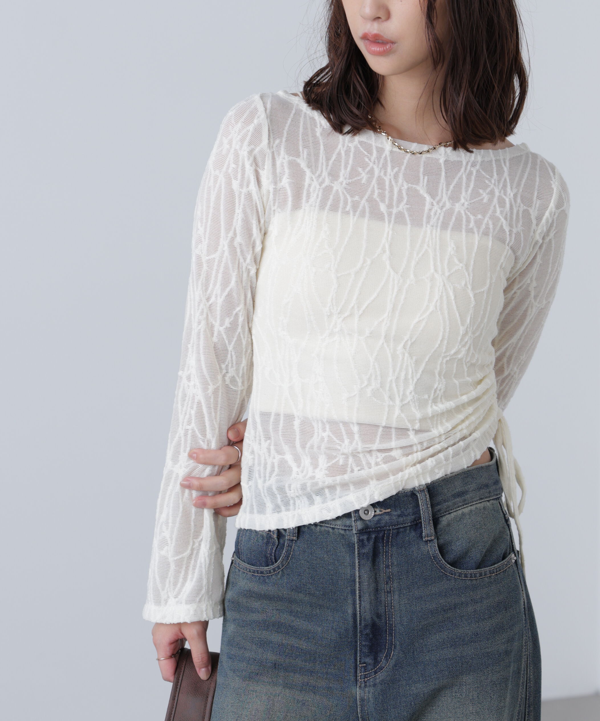  「シアージャガードドロストカットソー」|Tシャツ・カットソー|