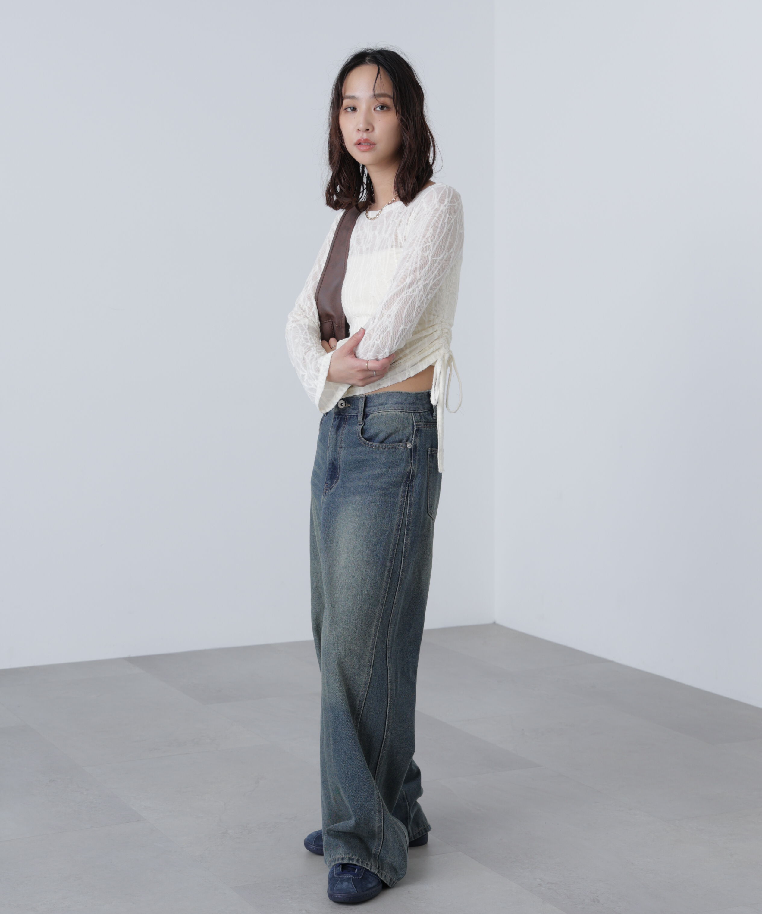  「シアージャガードドロストカットソー」|Tシャツ・カットソー|