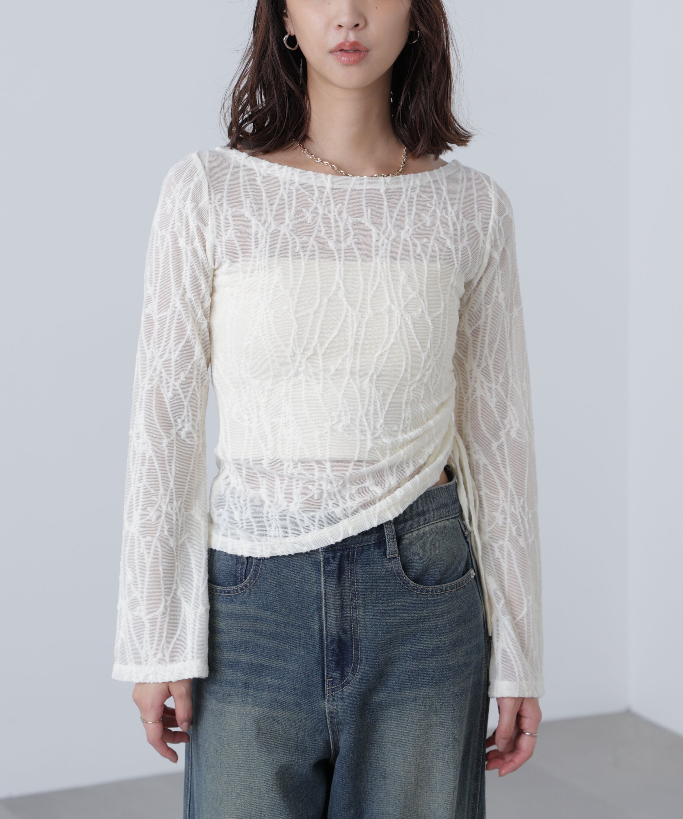  「シアージャガードドロストカットソー」|Tシャツ・カットソー|