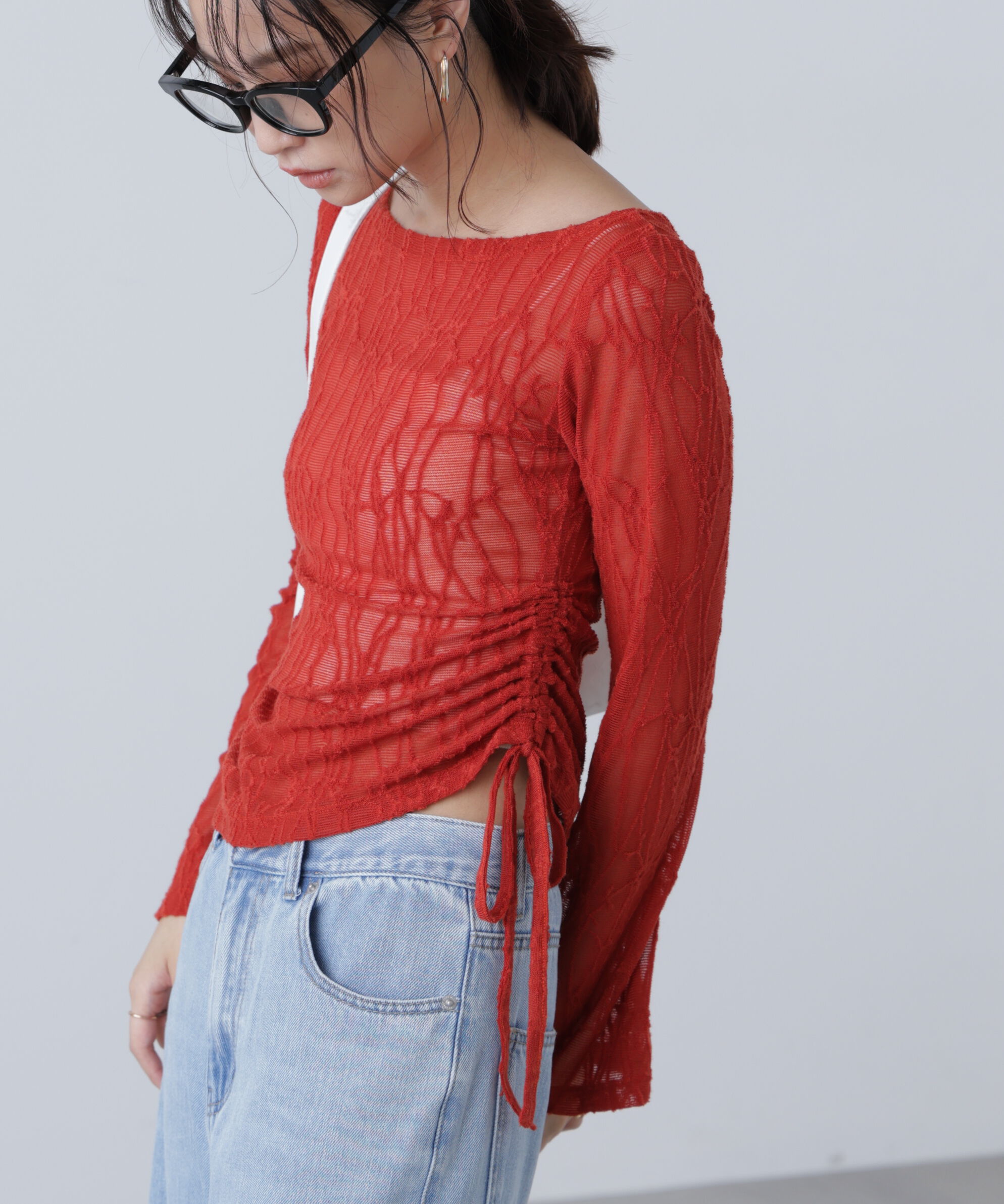  「シアージャガードドロストカットソー」|Tシャツ・カットソー|