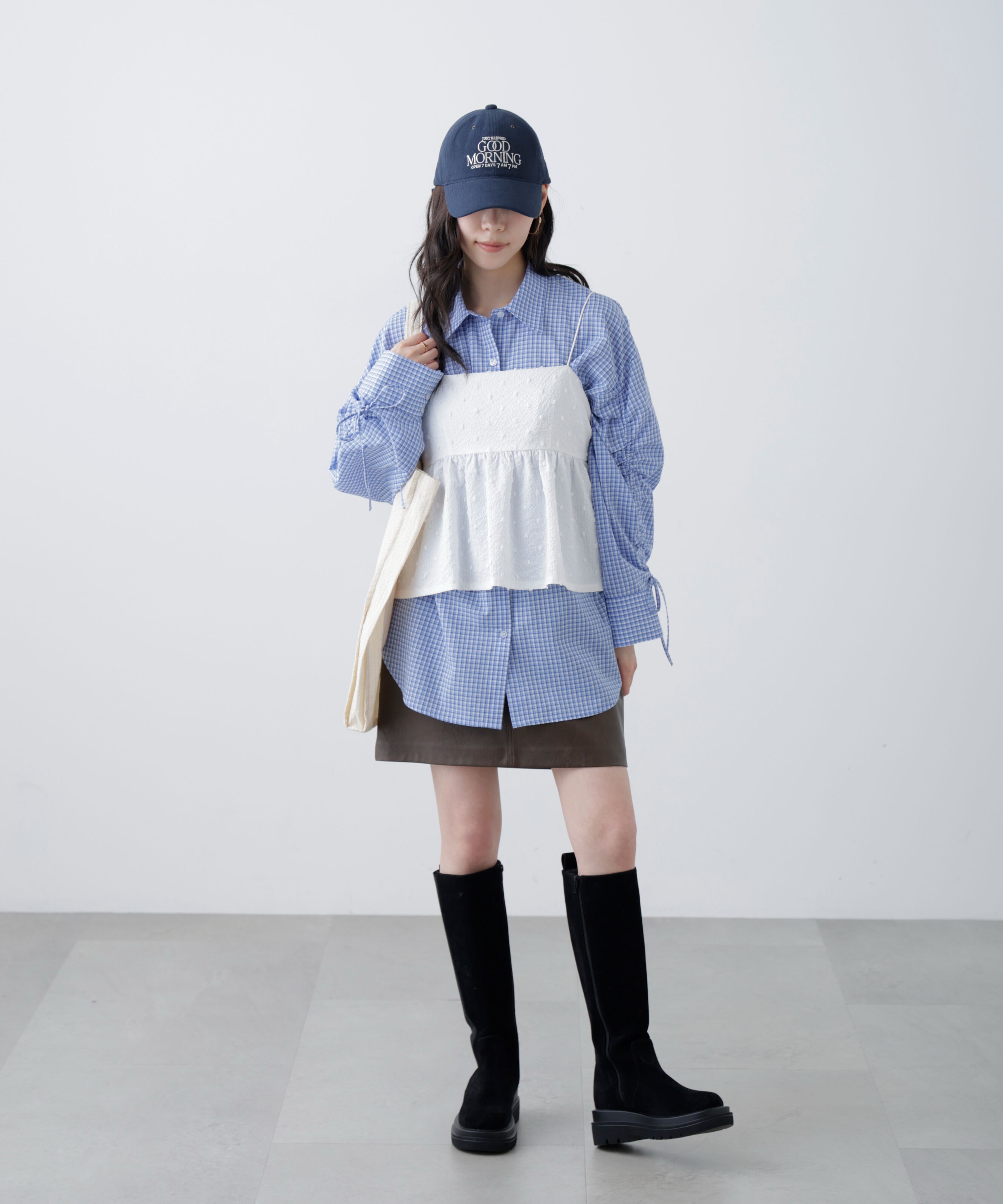  「袖シャーリングオーバーシャツ」|シャツ・ブラウス|