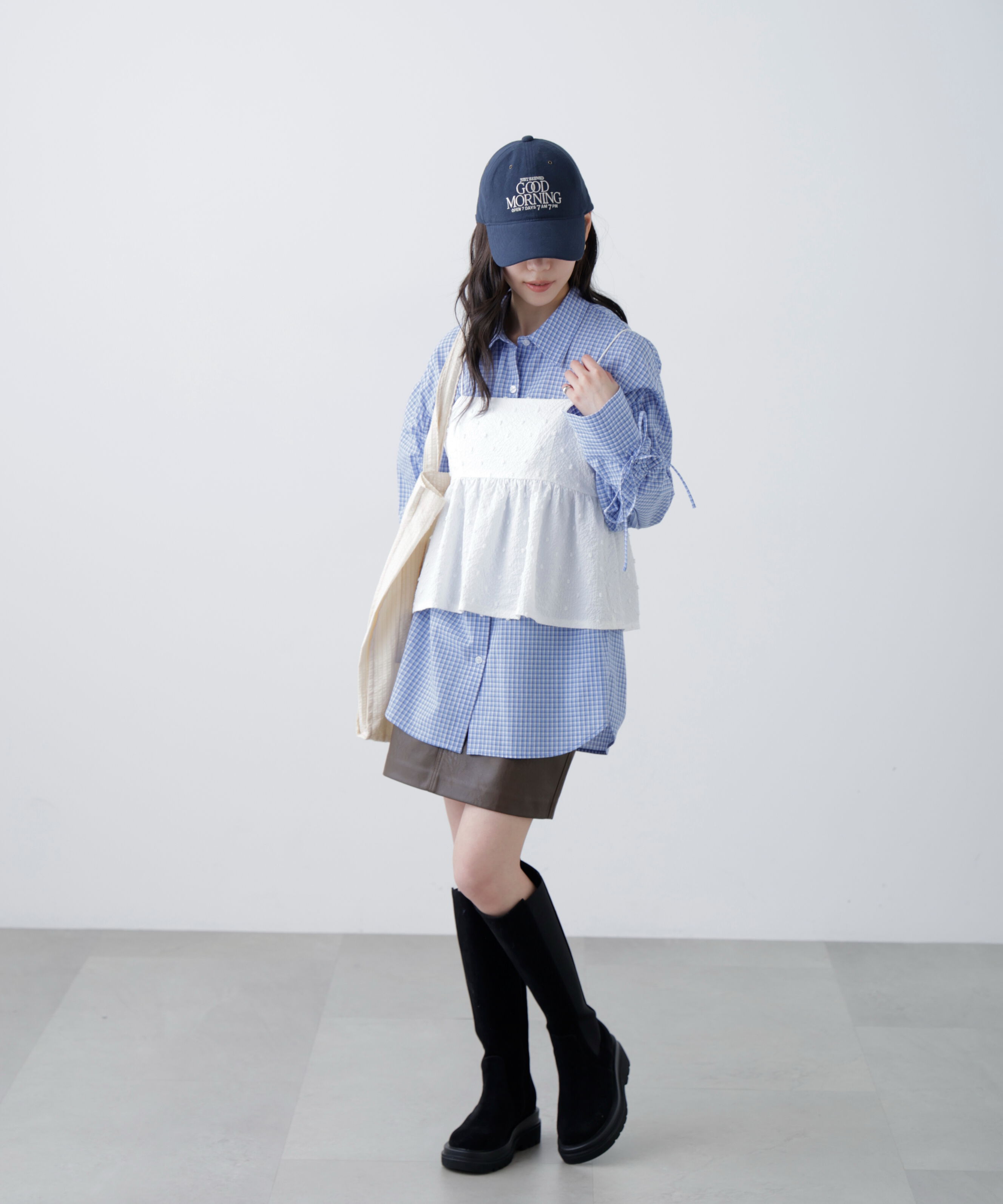  「袖シャーリングオーバーシャツ」|シャツ・ブラウス|