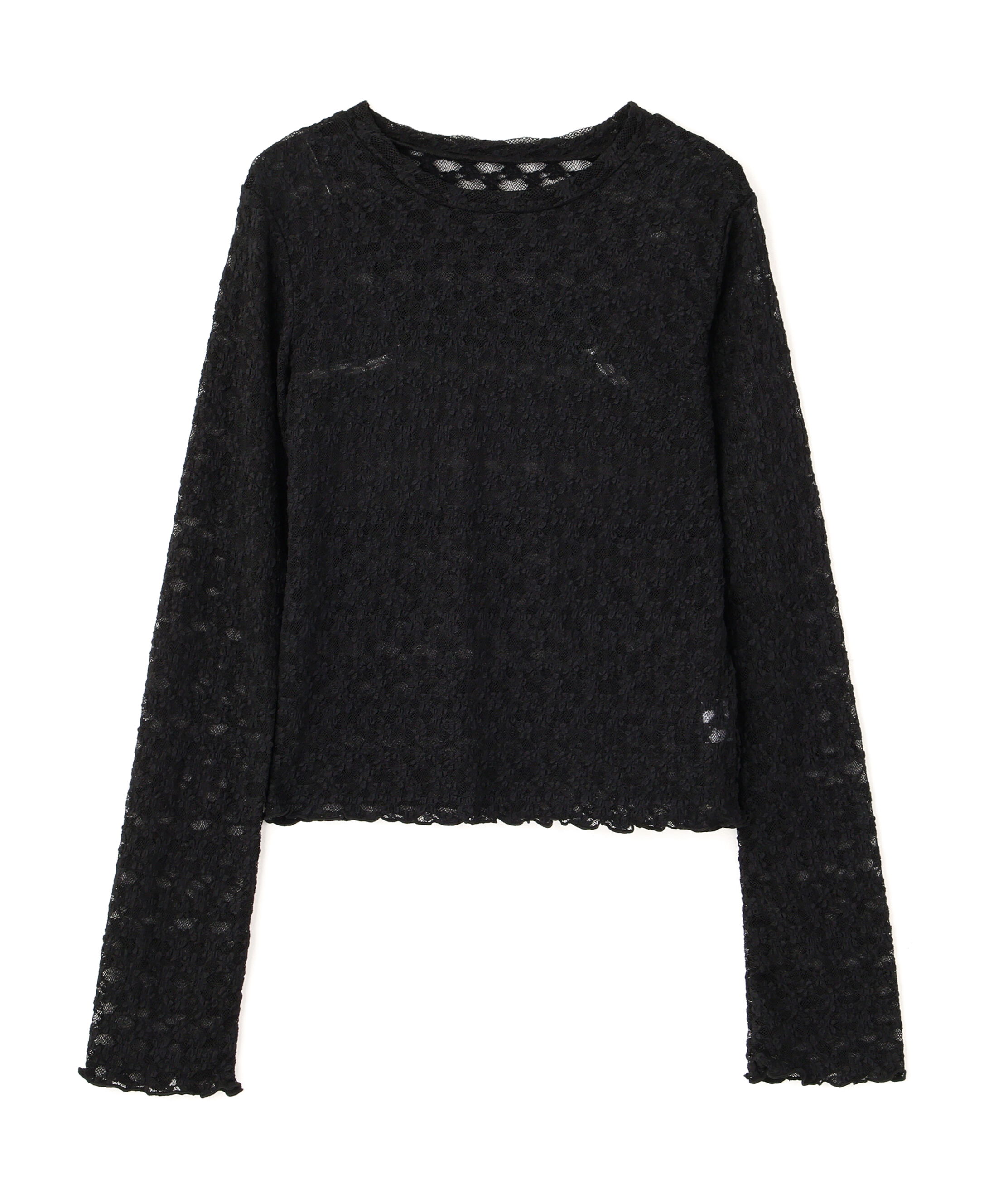  「長袖レースカットソー」|Tシャツ・カットソー|