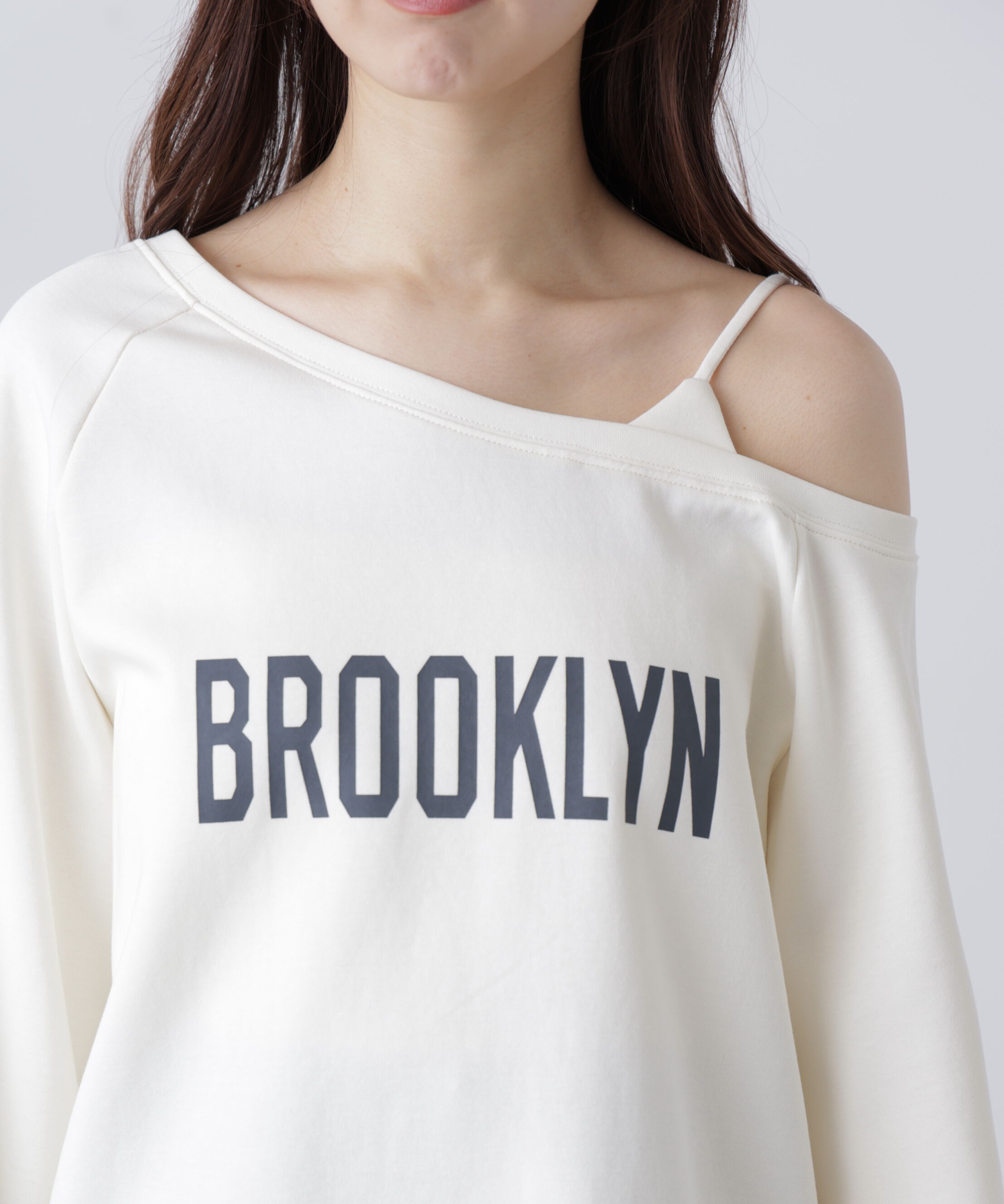  「ワンショルロゴプリントスウェット」|Tシャツ・カットソー|