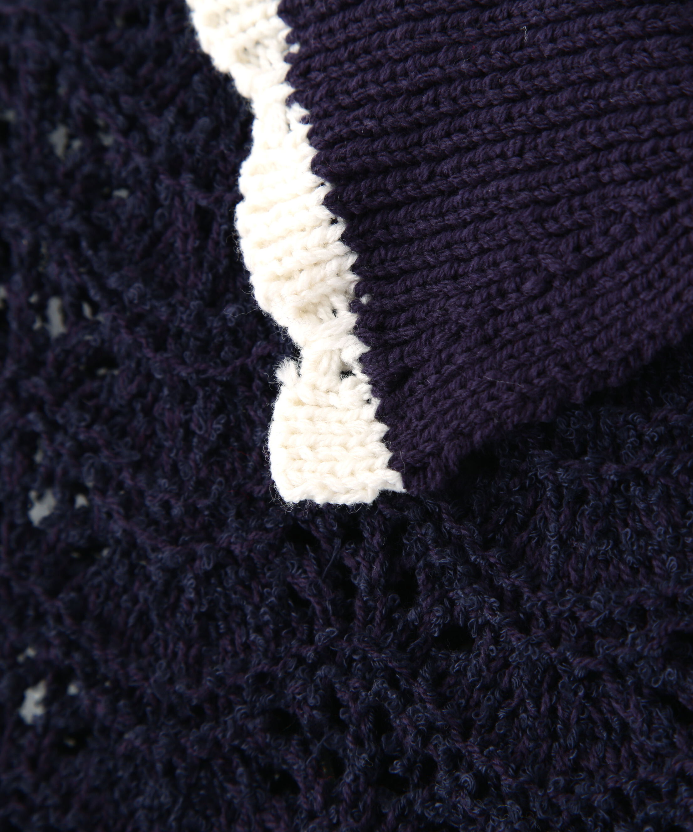  「ミニブークレツィードライク配色ニットカーディガン」|ニット・セーター|