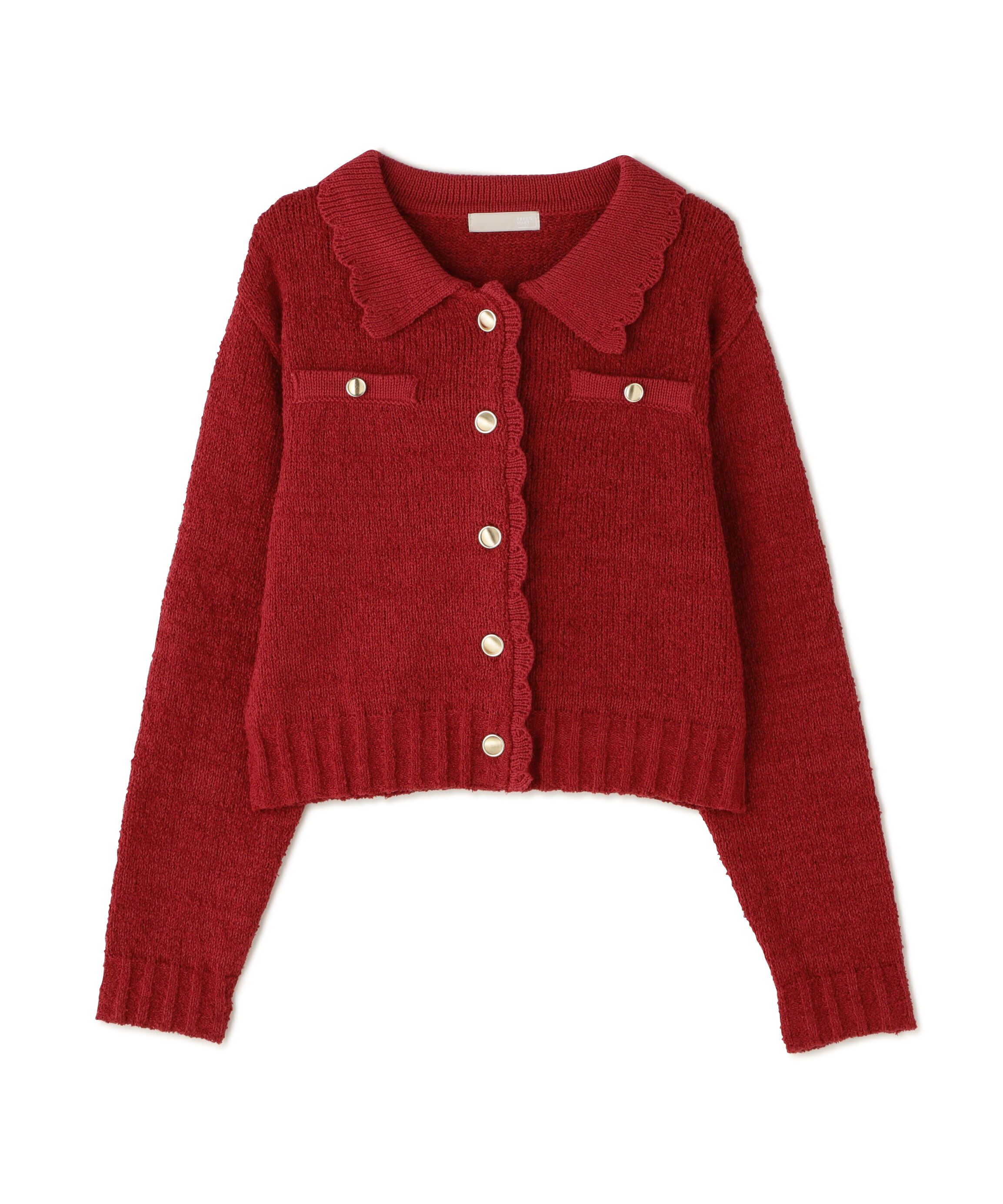  「ミニブークレツイードライクニットカーディガン」|ニット・セーター|