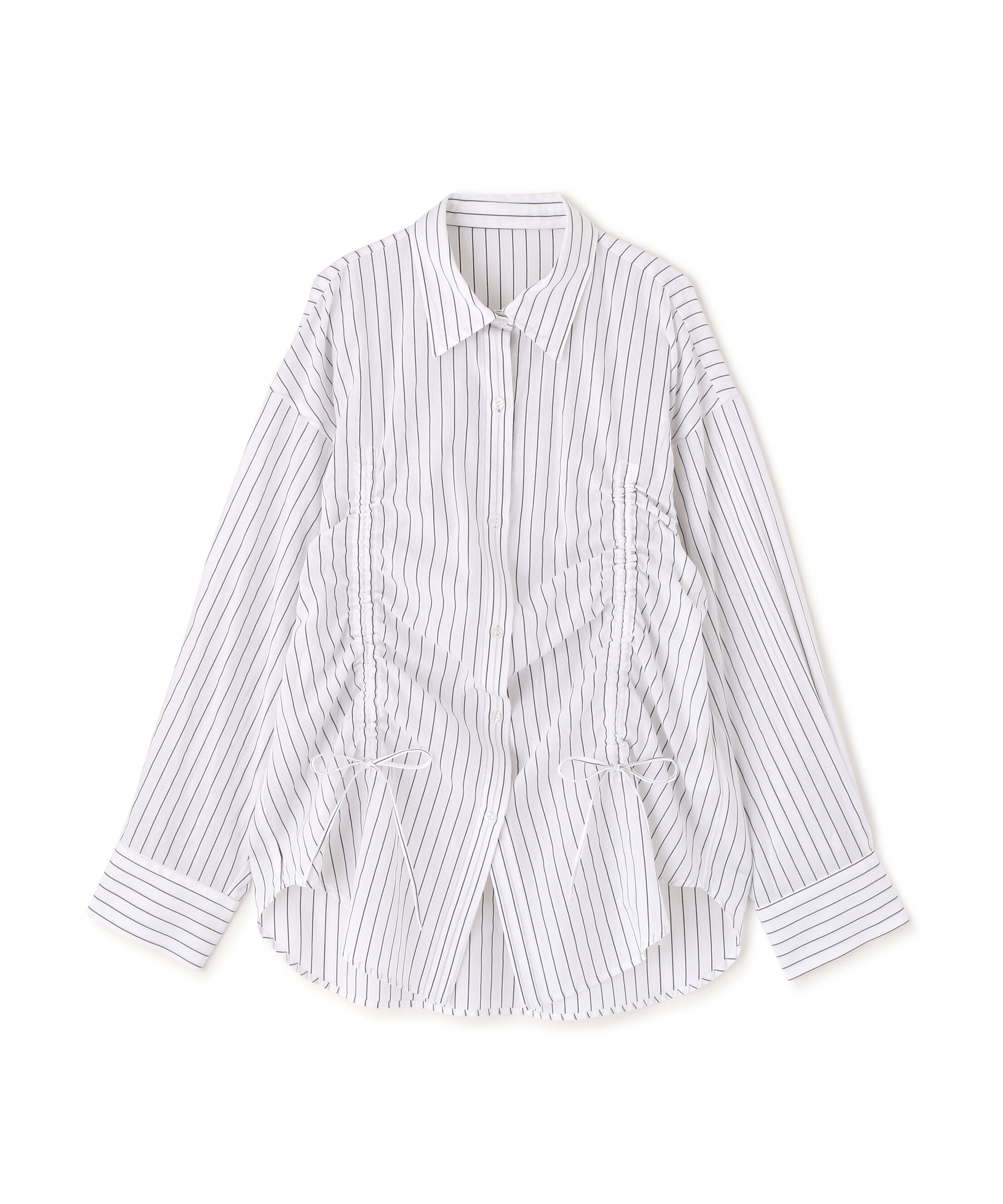  「フロントドロストオーバーサイズシャツ」|シャツ・ブラウス|