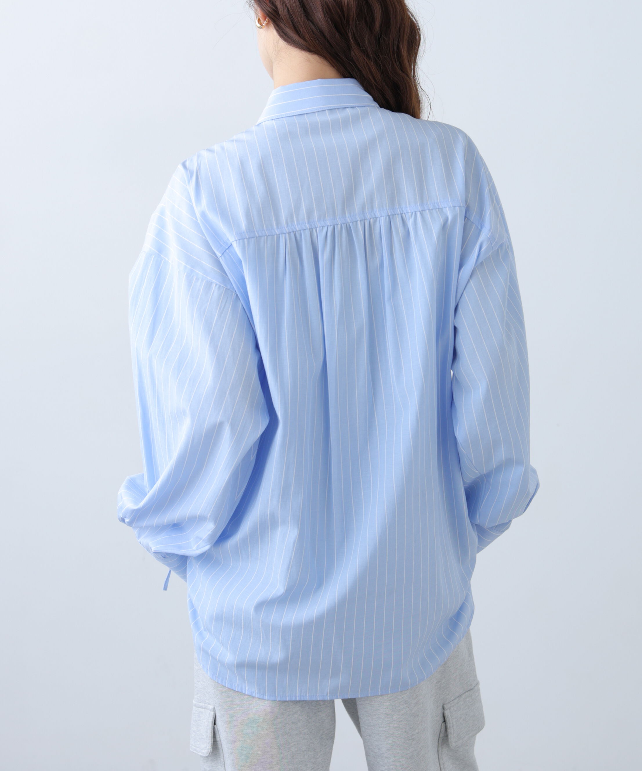  「フロントドロストオーバーサイズシャツ」|シャツ・ブラウス|