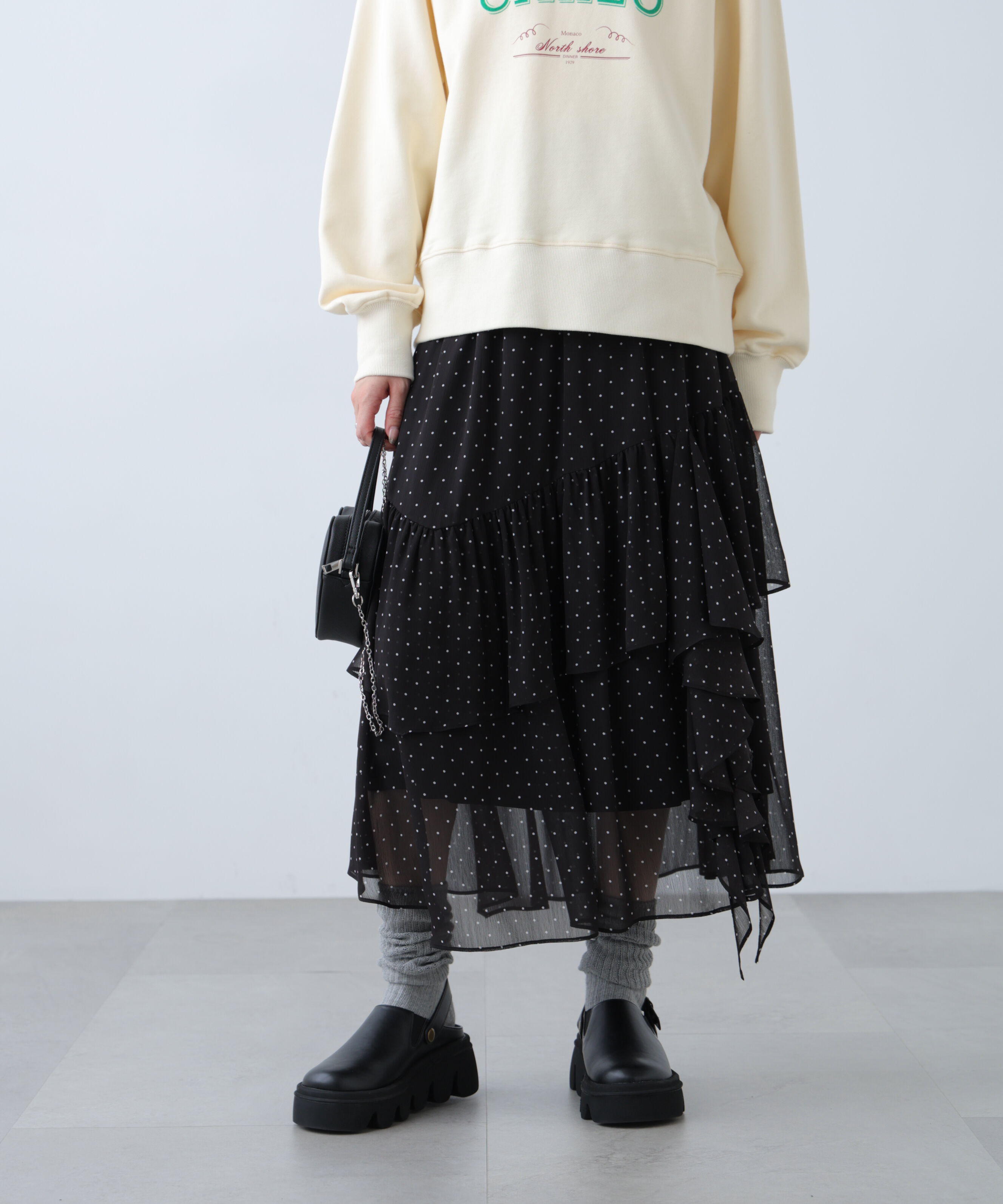  「アソートイレヘムフリルスカート」|スカート|