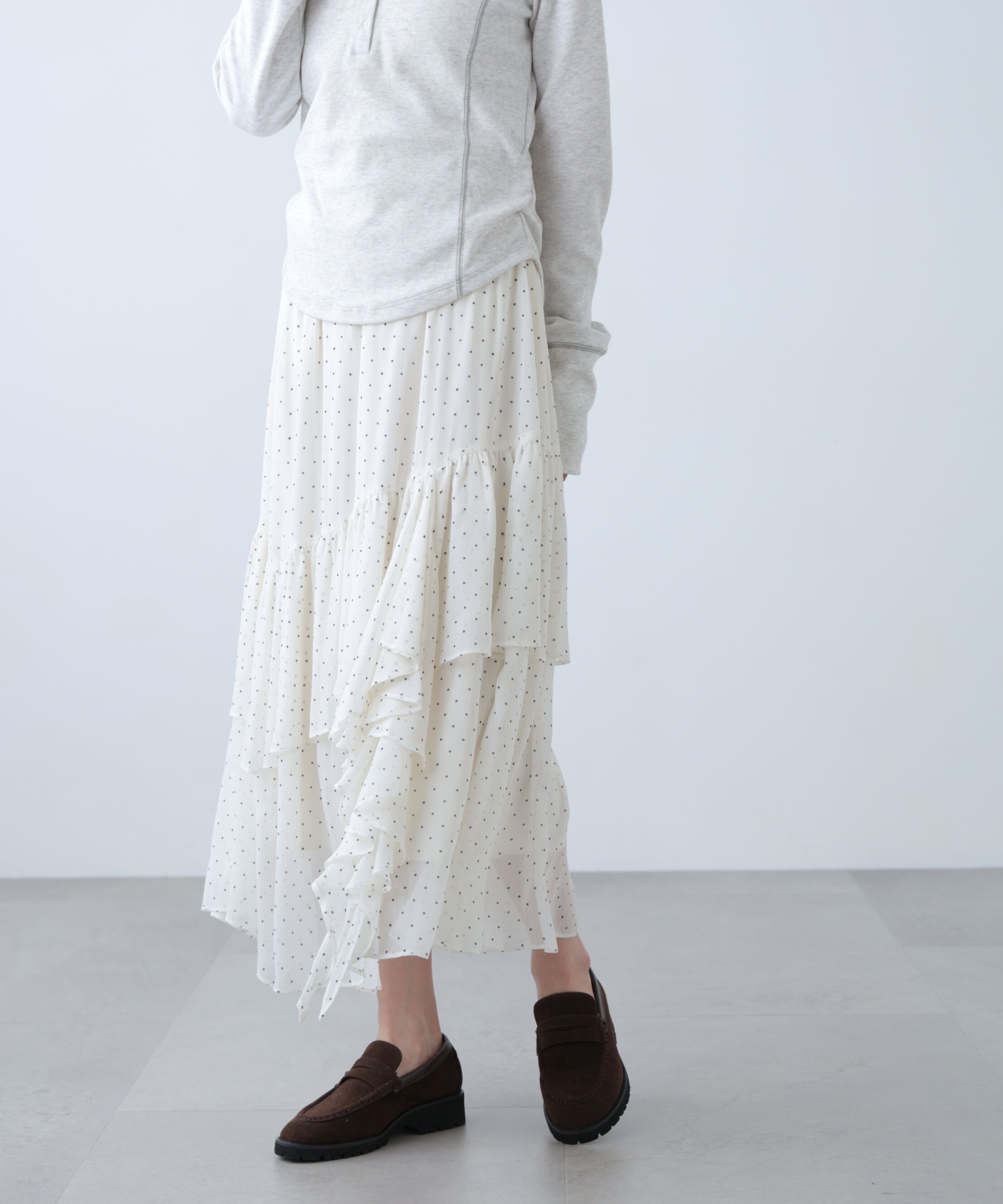  「アソートイレヘムフリルスカート」|スカート|