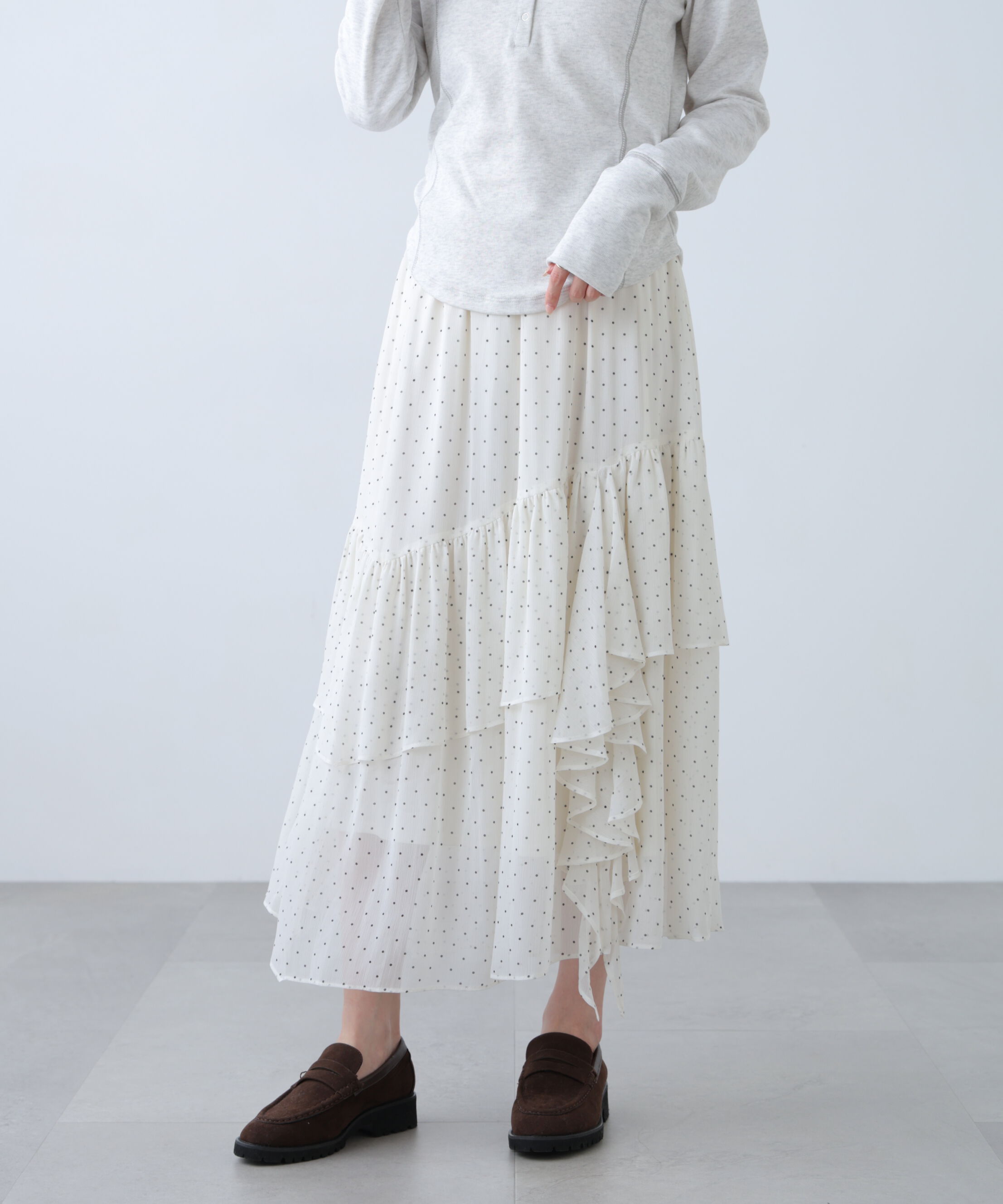  「アソートイレヘムフリルスカート」|スカート|