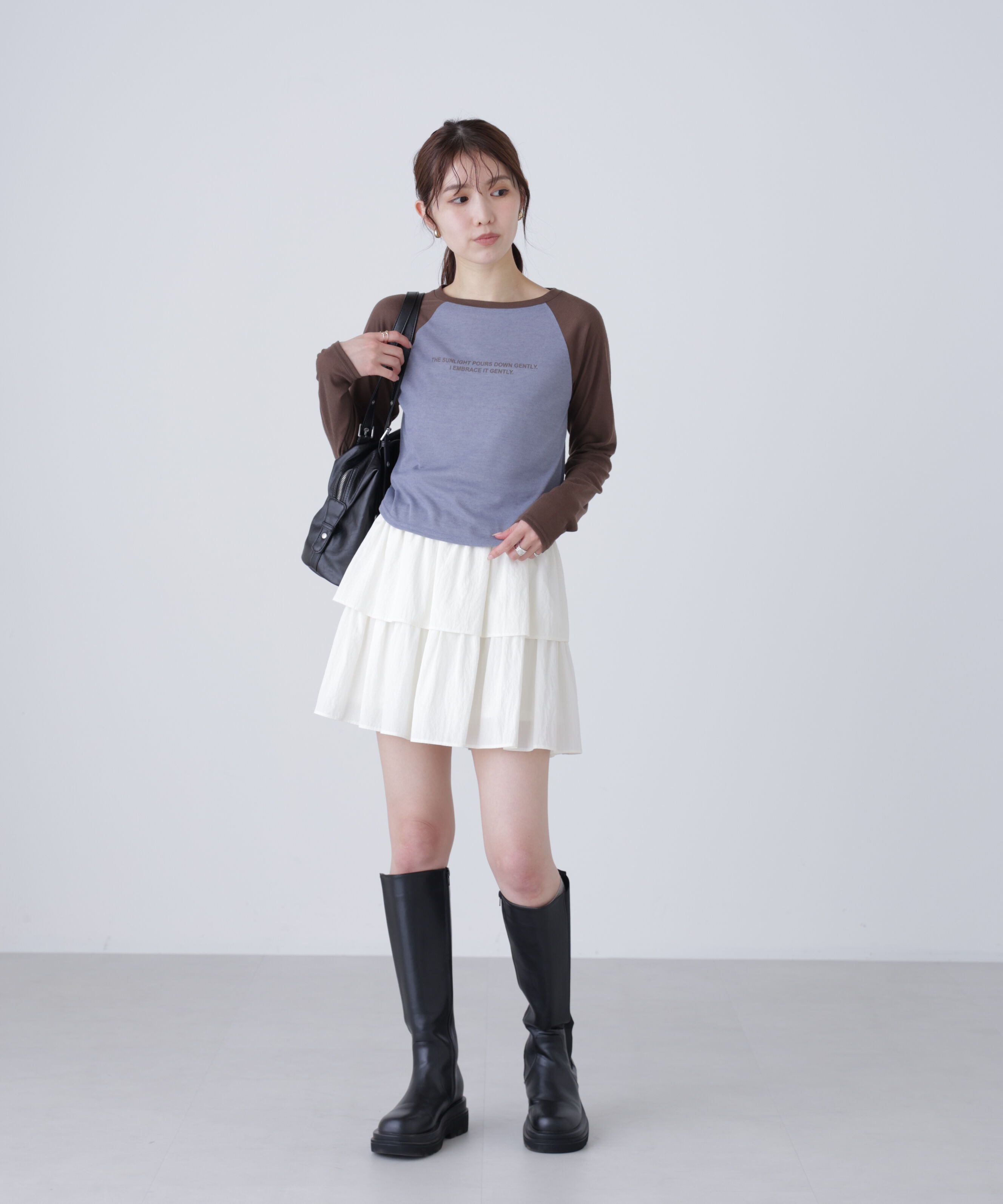  「シアー天竺ラグラン長袖カットソー」|Tシャツ・カットソー|