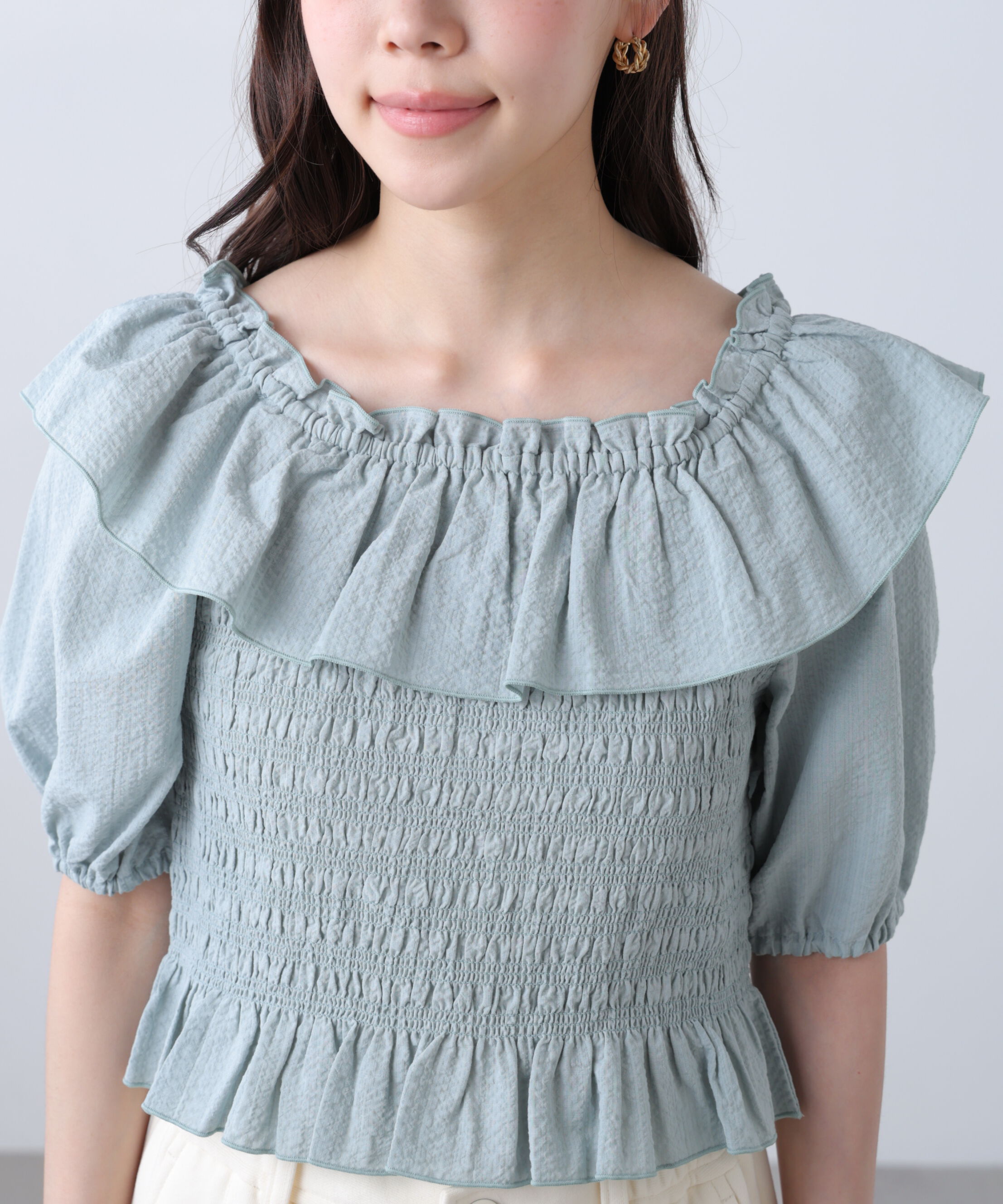  「2wayオフショルペプラムブラウス」|シャツ・ブラウス|