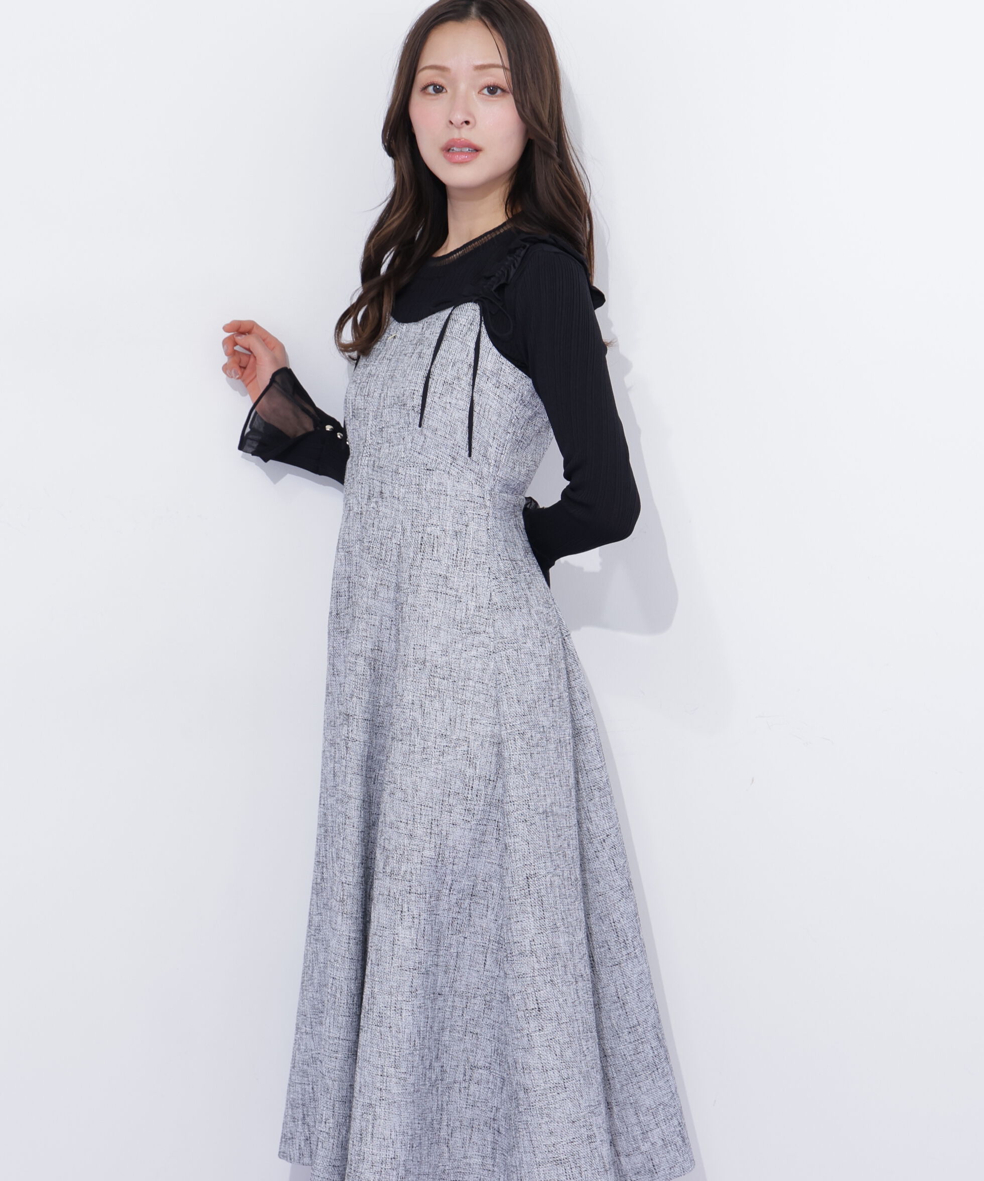  「フリルショルダージャンスカ」|ワンピース|