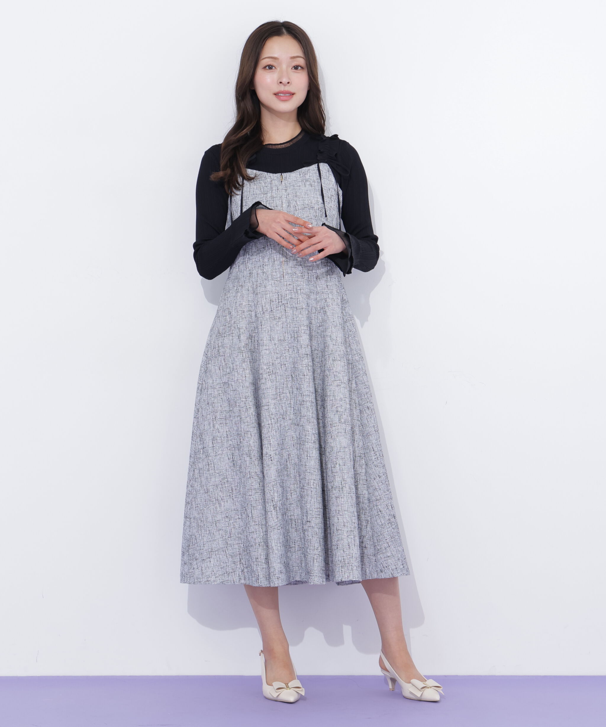  「フリルショルダージャンスカ」|ワンピース|