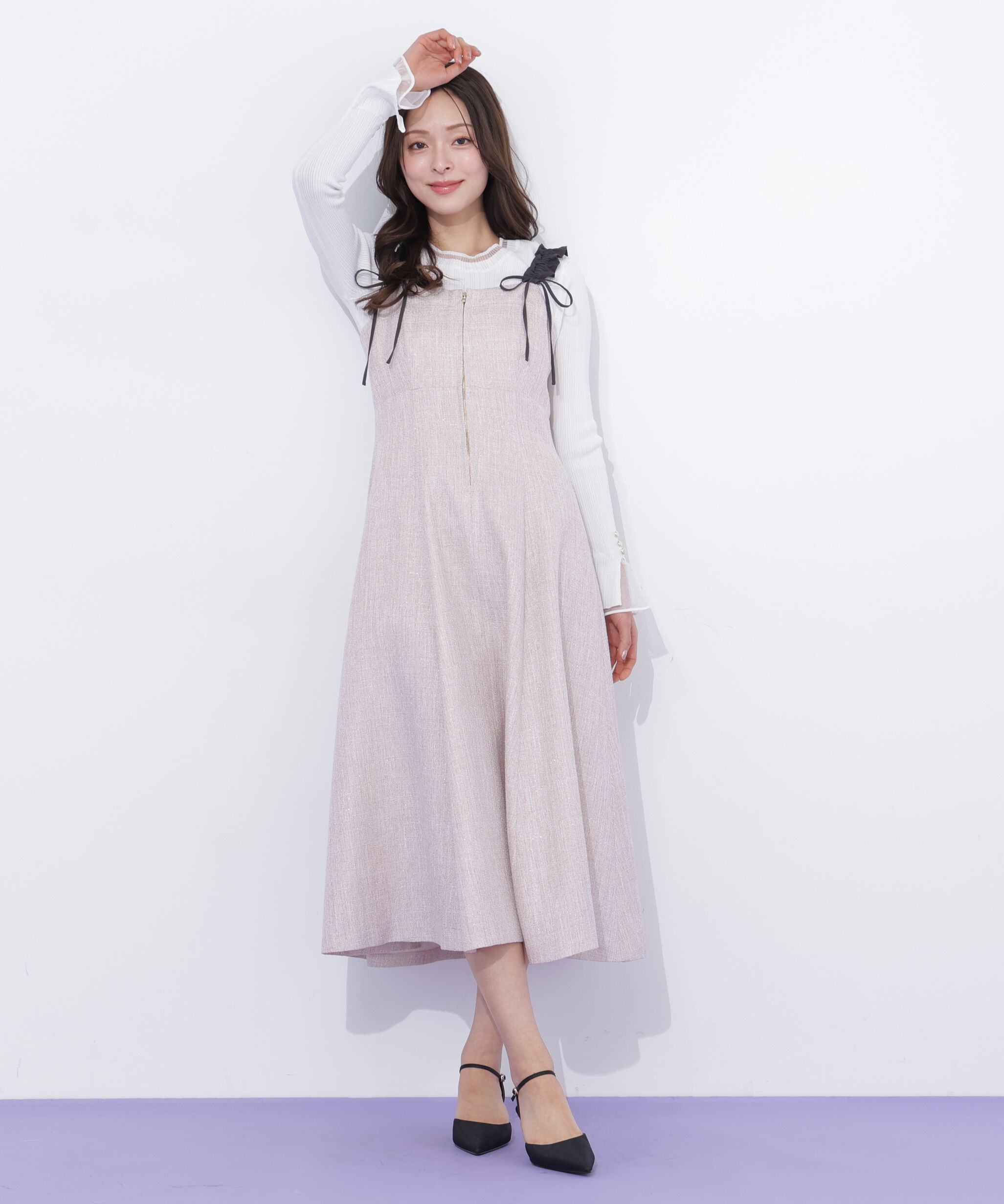  「フリルショルダージャンスカ」|ワンピース|