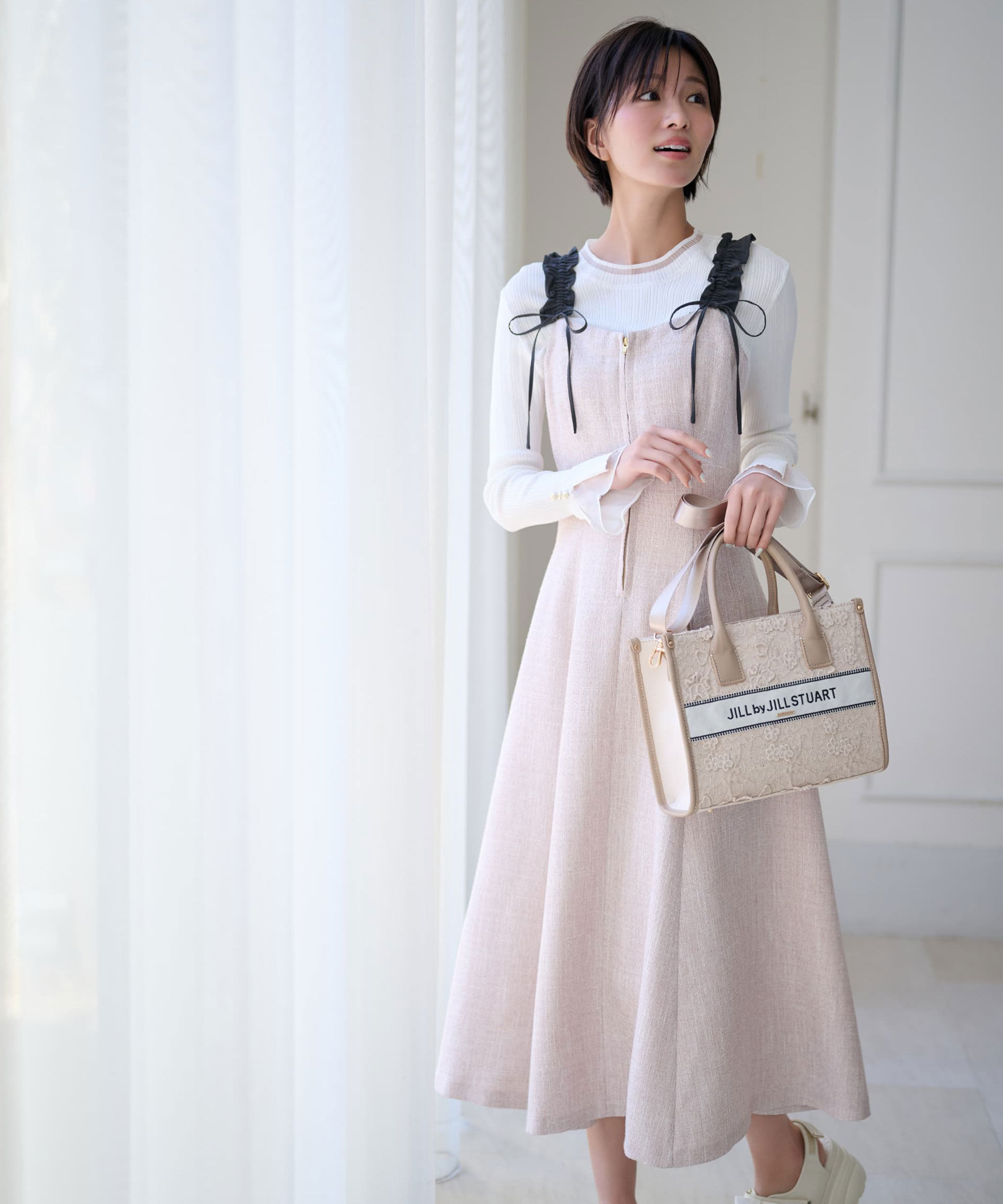  「フリルショルダージャンスカ」|ワンピース|