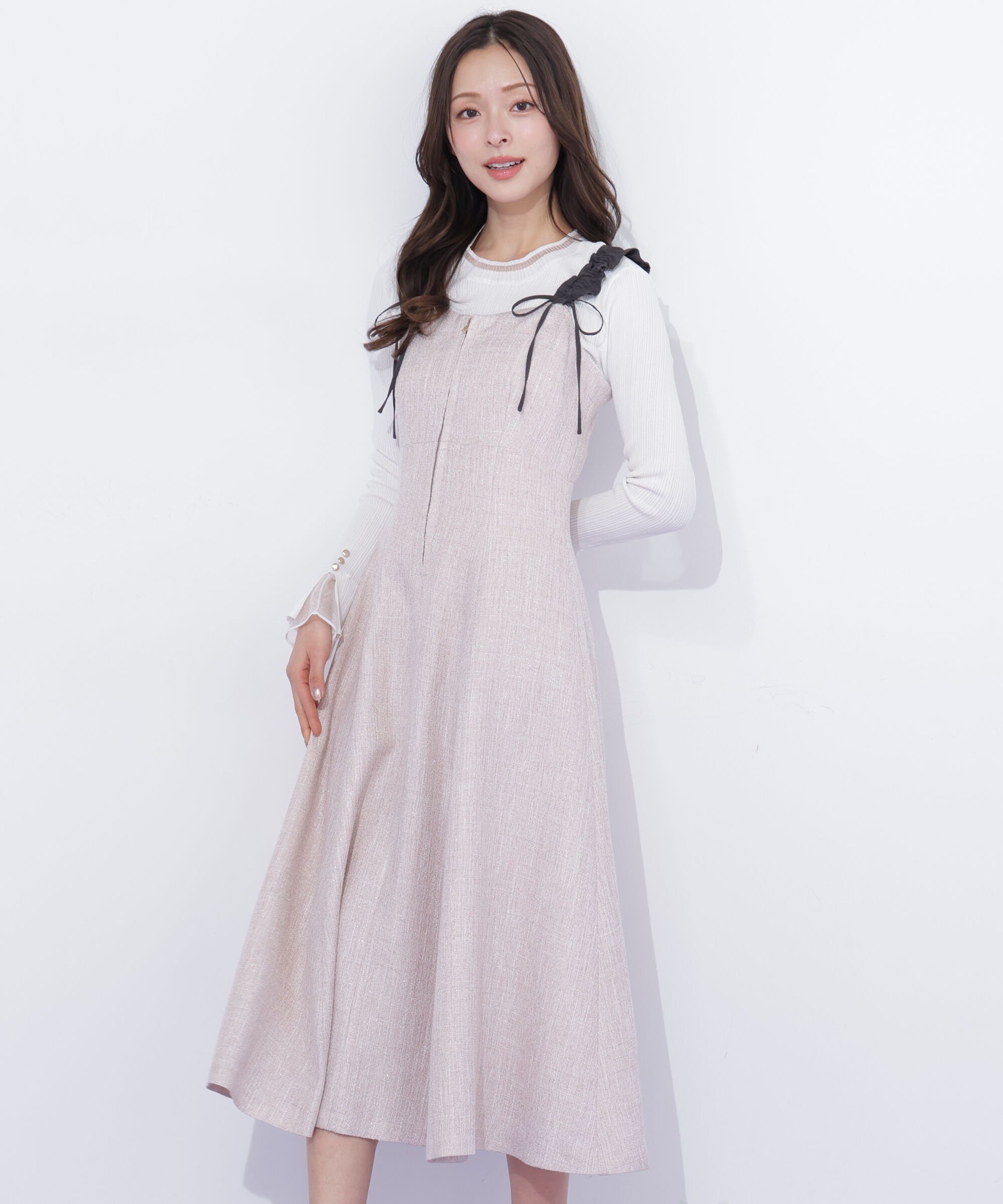  「フリルショルダージャンスカ」|ワンピース|