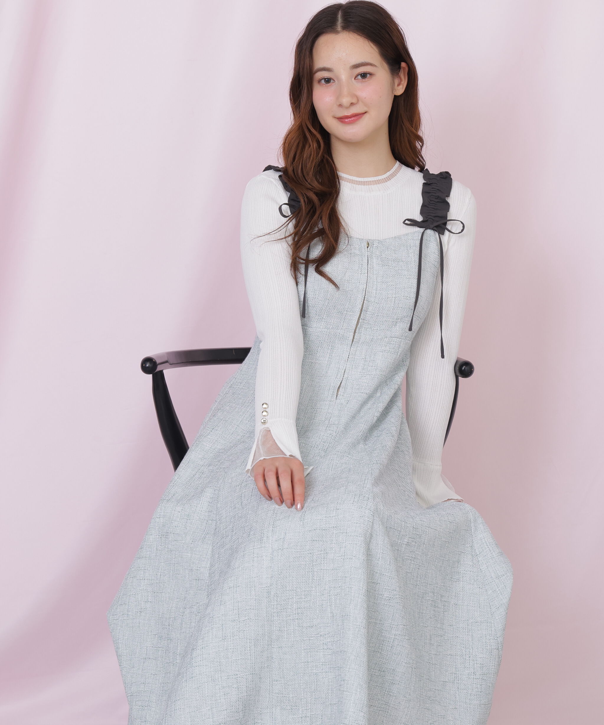  「フリルショルダージャンスカ」|ワンピース|