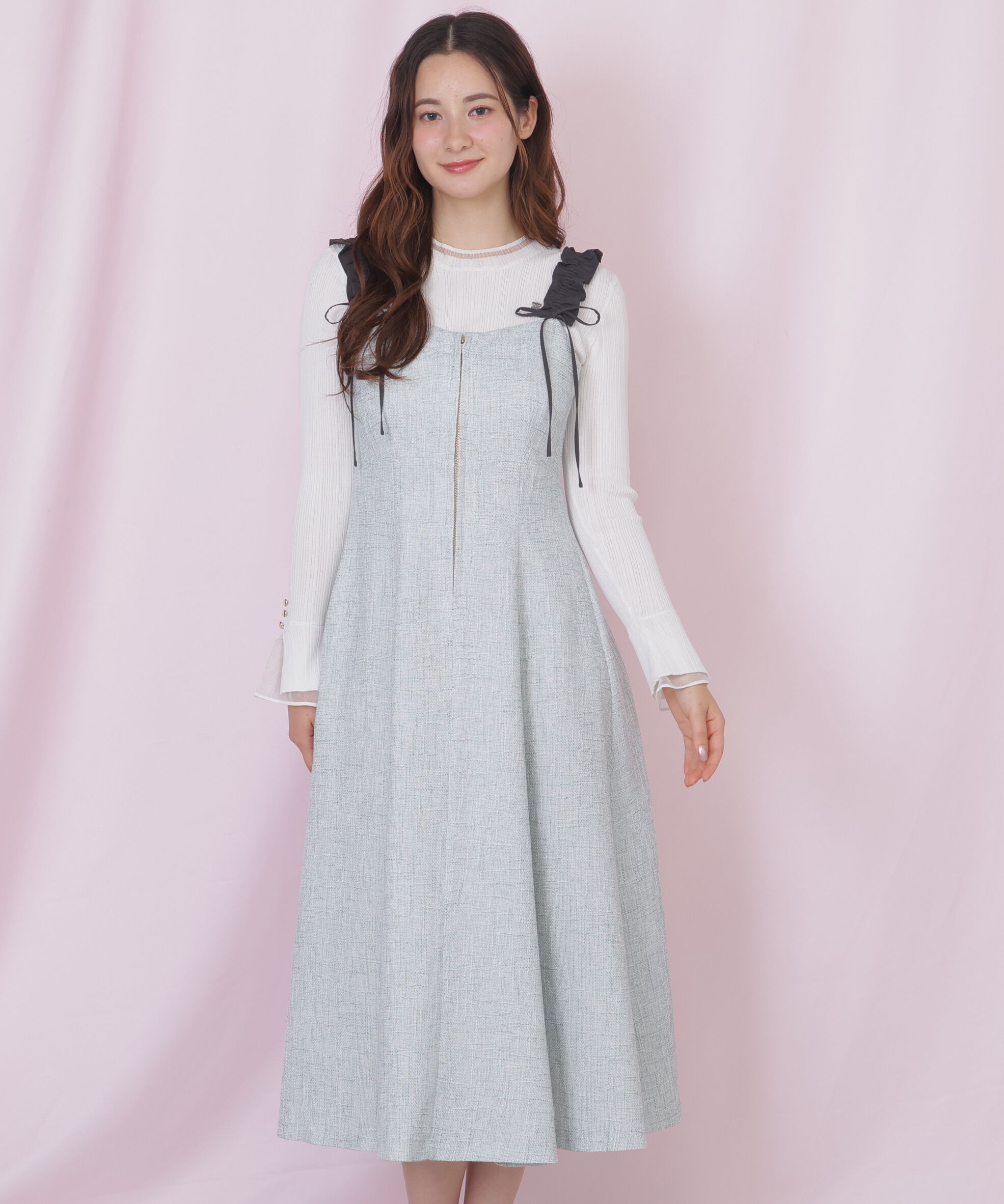  「フリルショルダージャンスカ」|ワンピース|