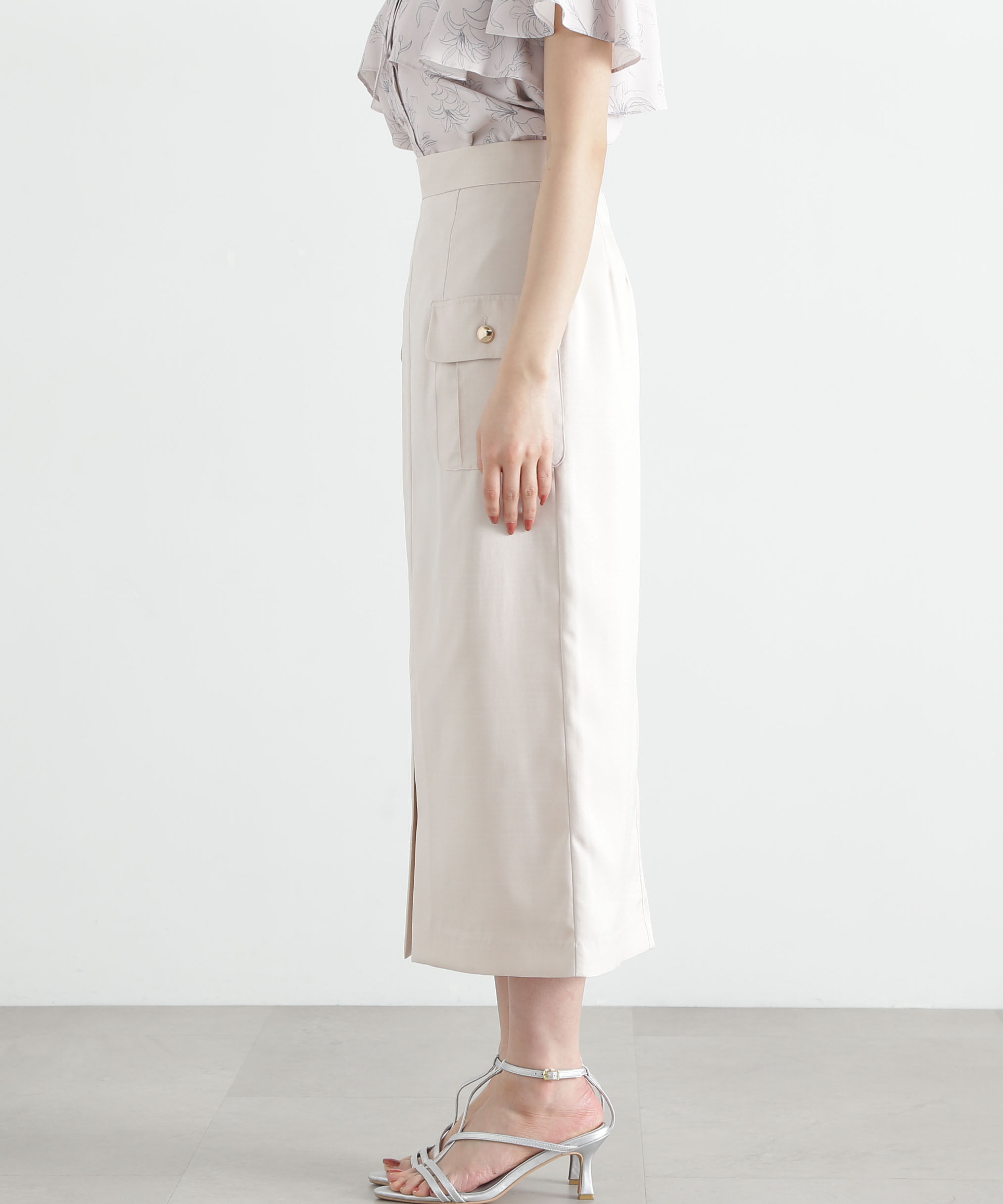 PROPORTION BODY DRESSING「ポケット付きナロースカート」|スカート|